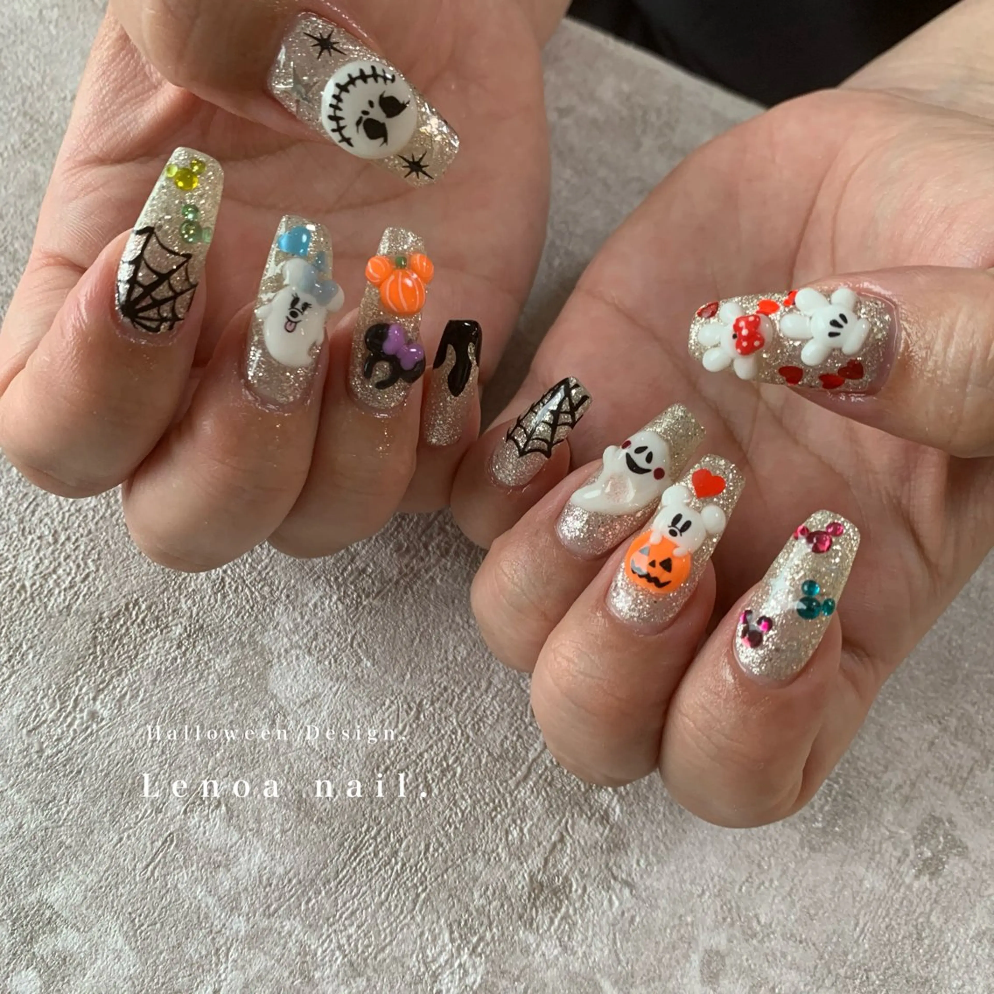ネイル アートネイル 持ち込み nailsalon Lenoaのネイルデザイン