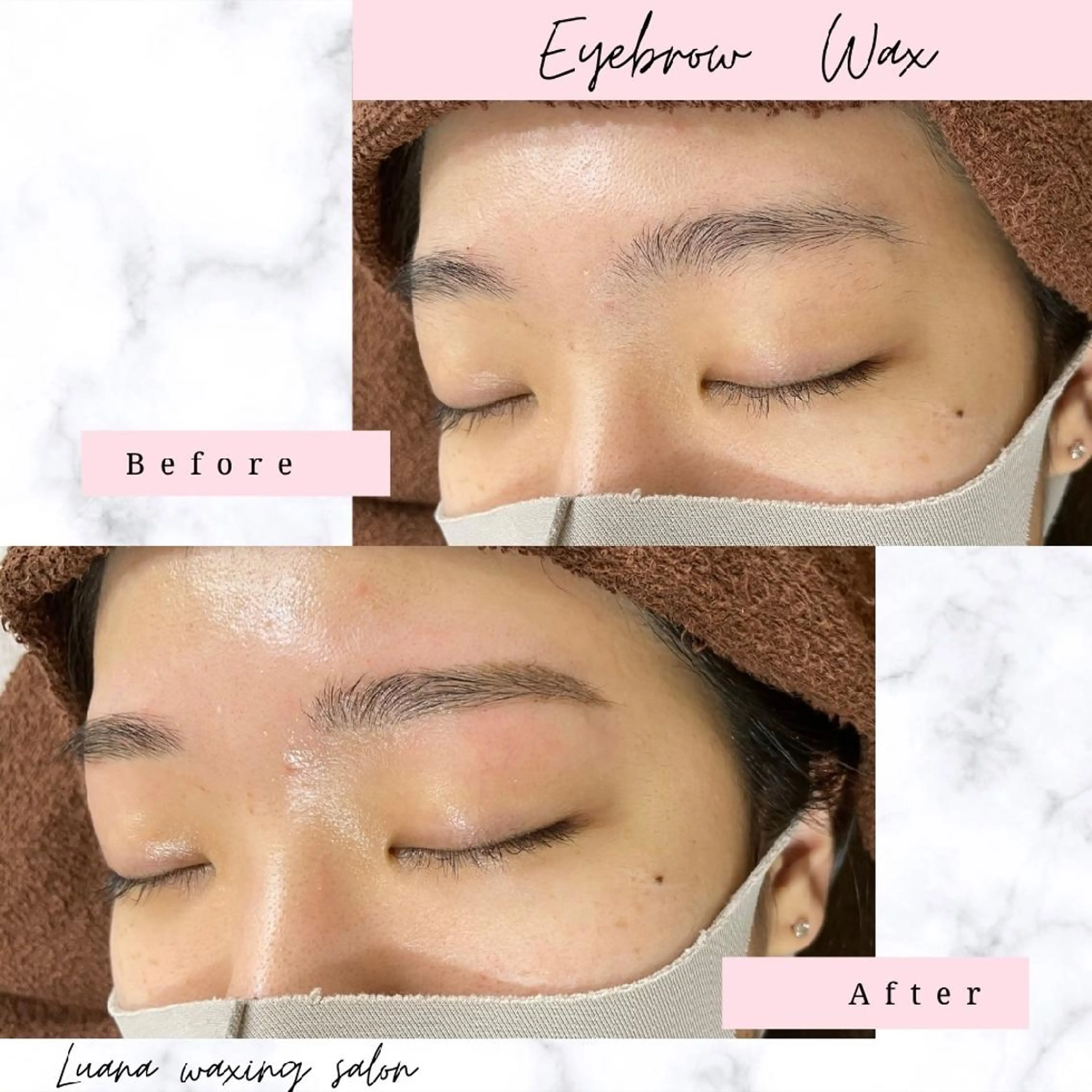 アイブロウ 眉毛ワックス脱毛 Luana waxing salon所属・Luana wax 🐚根本のエステ・リラクイメージ