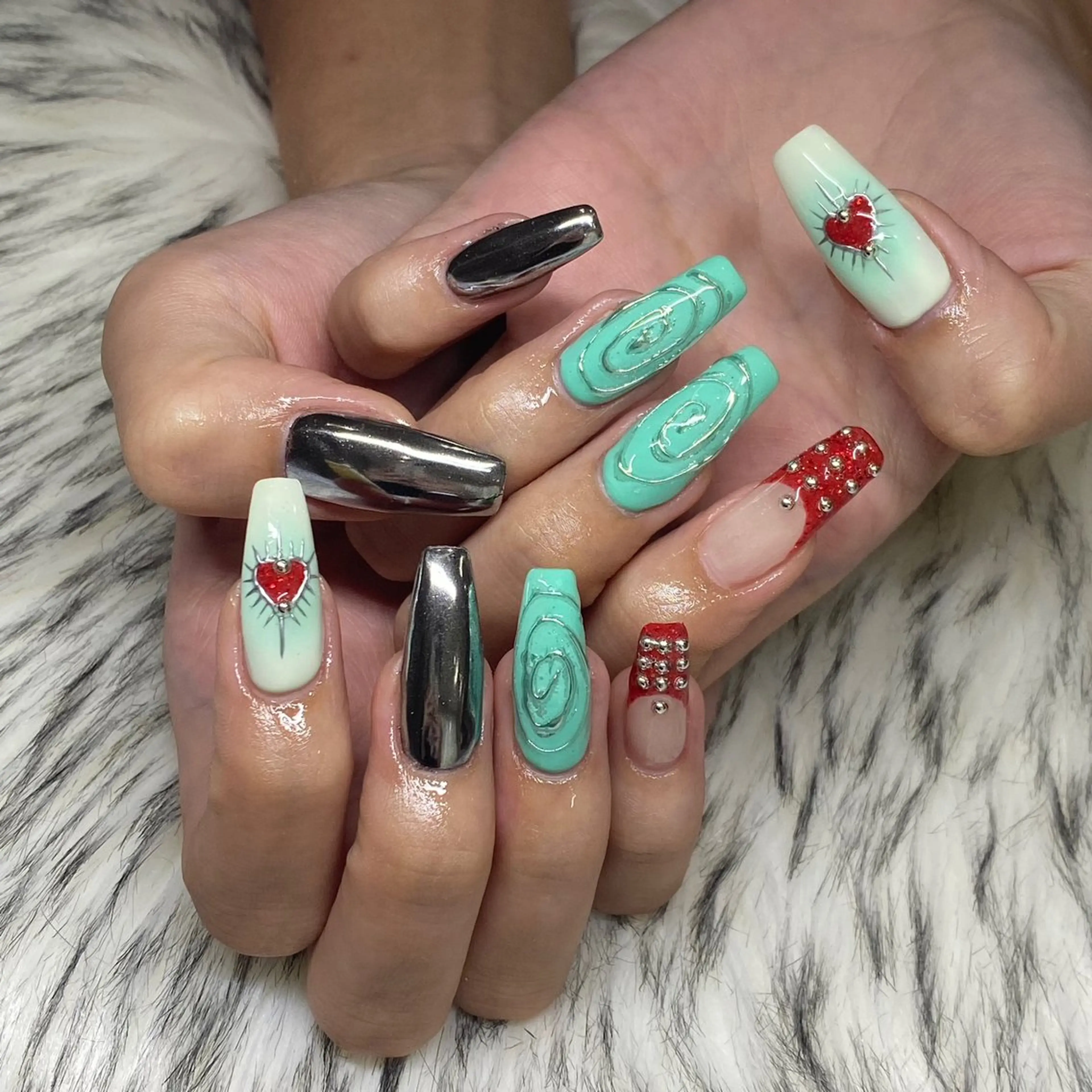 ネイル la vie  Luire所属・la vie Luire ｱｽｶのネイルデザイン