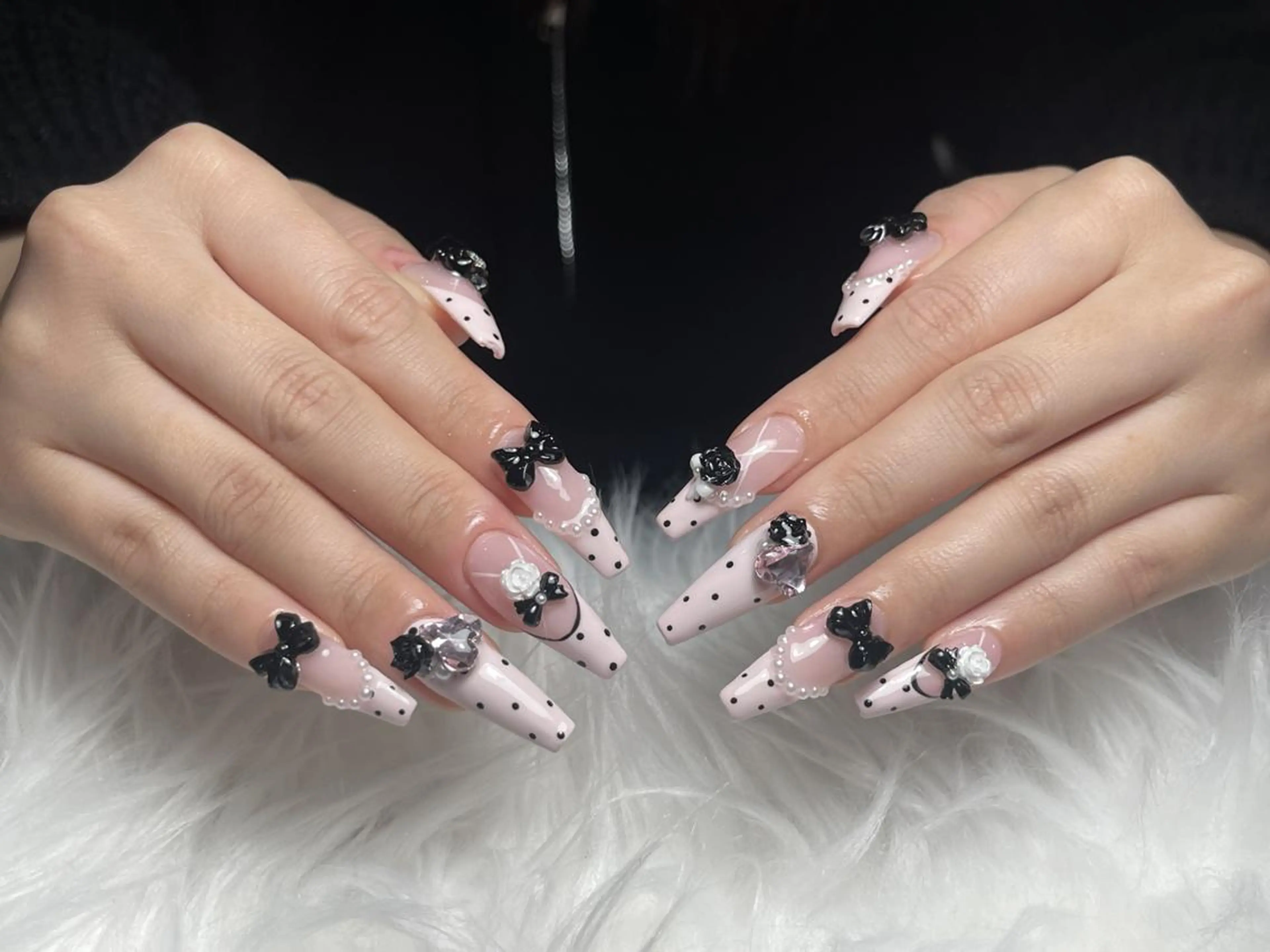 ネイル 長さ出し グラデーション 卒業式 キラキラネイル マグネットネイル YUNA Belle Nail 池袋のネイルデザイン
