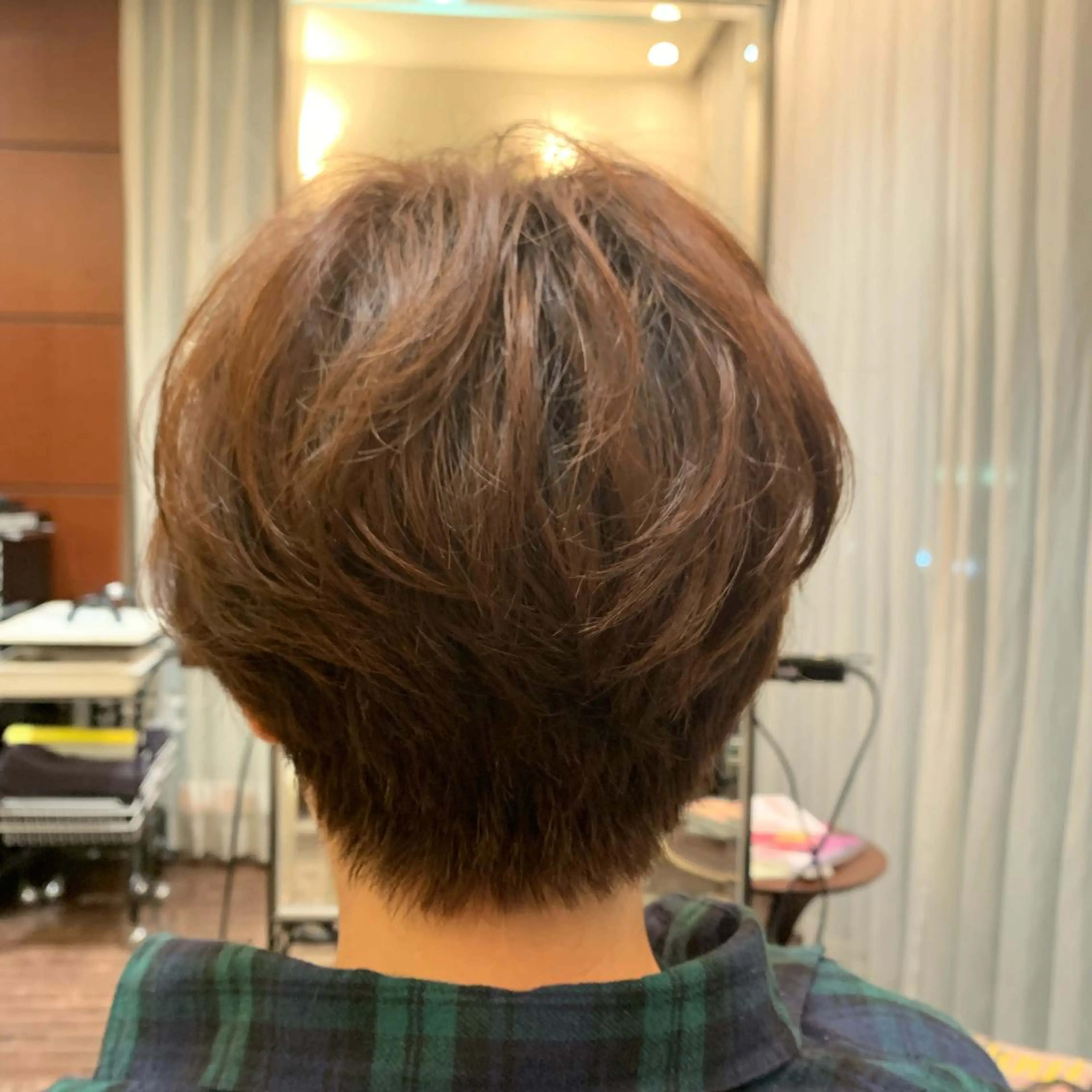 ショート パーマ Agu hair verse所属・小顔/似合わせカット 杉山莉菜のヘアスタイル