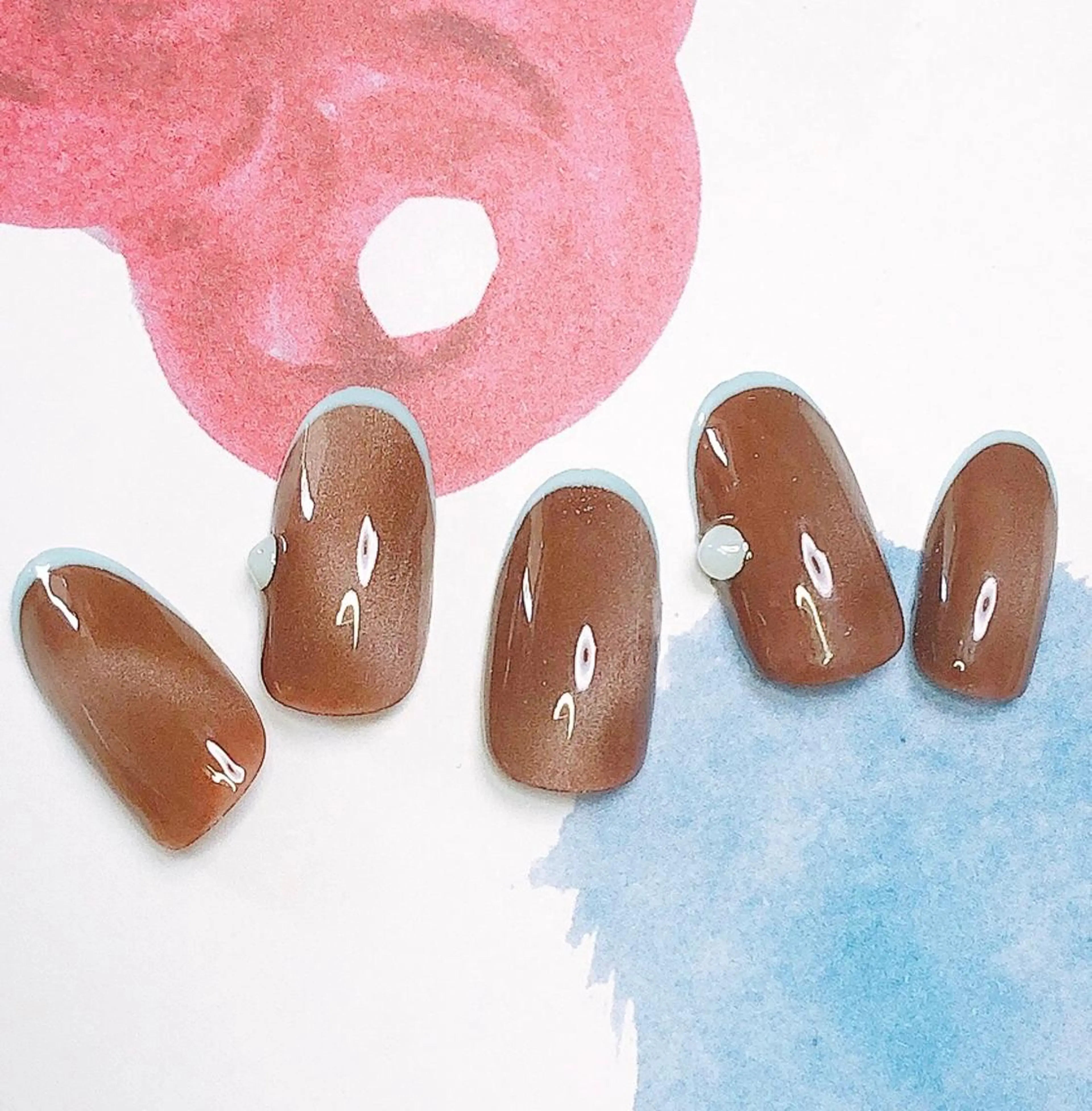 ネイル アートネイル マグネットネイル ストーンネイル mano nella mano所属・mano nella manoのネイルデザイン