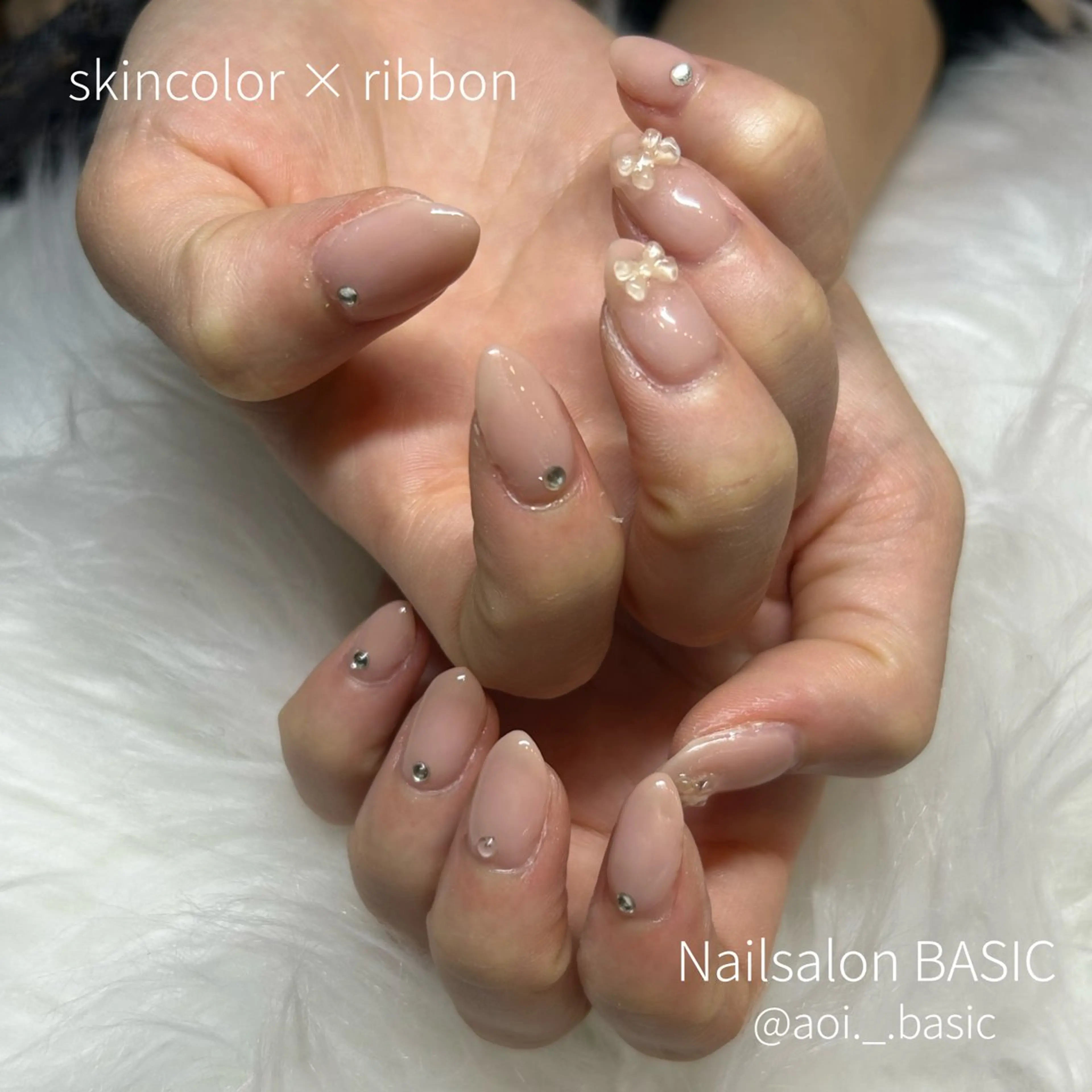 ネイル ハンドネイル Nail&Eye Basic 【パラジェル/パラスパ/パリジェンヌ】所属・BASIC麻布十番店 あおいのネイルデザイン