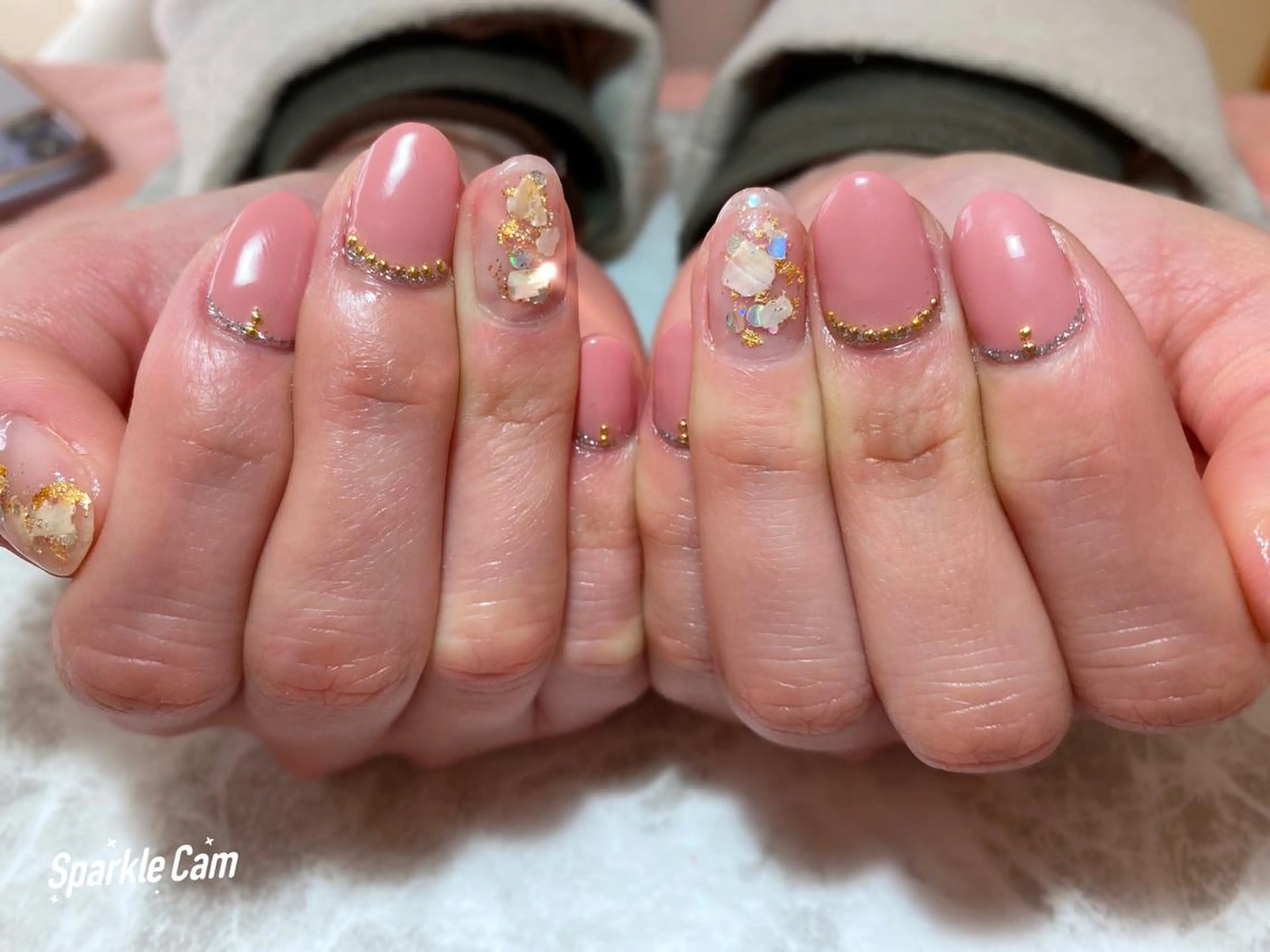 ネイル キラキラネイル ピンク 春ネイル Era nailのネイルデザイン