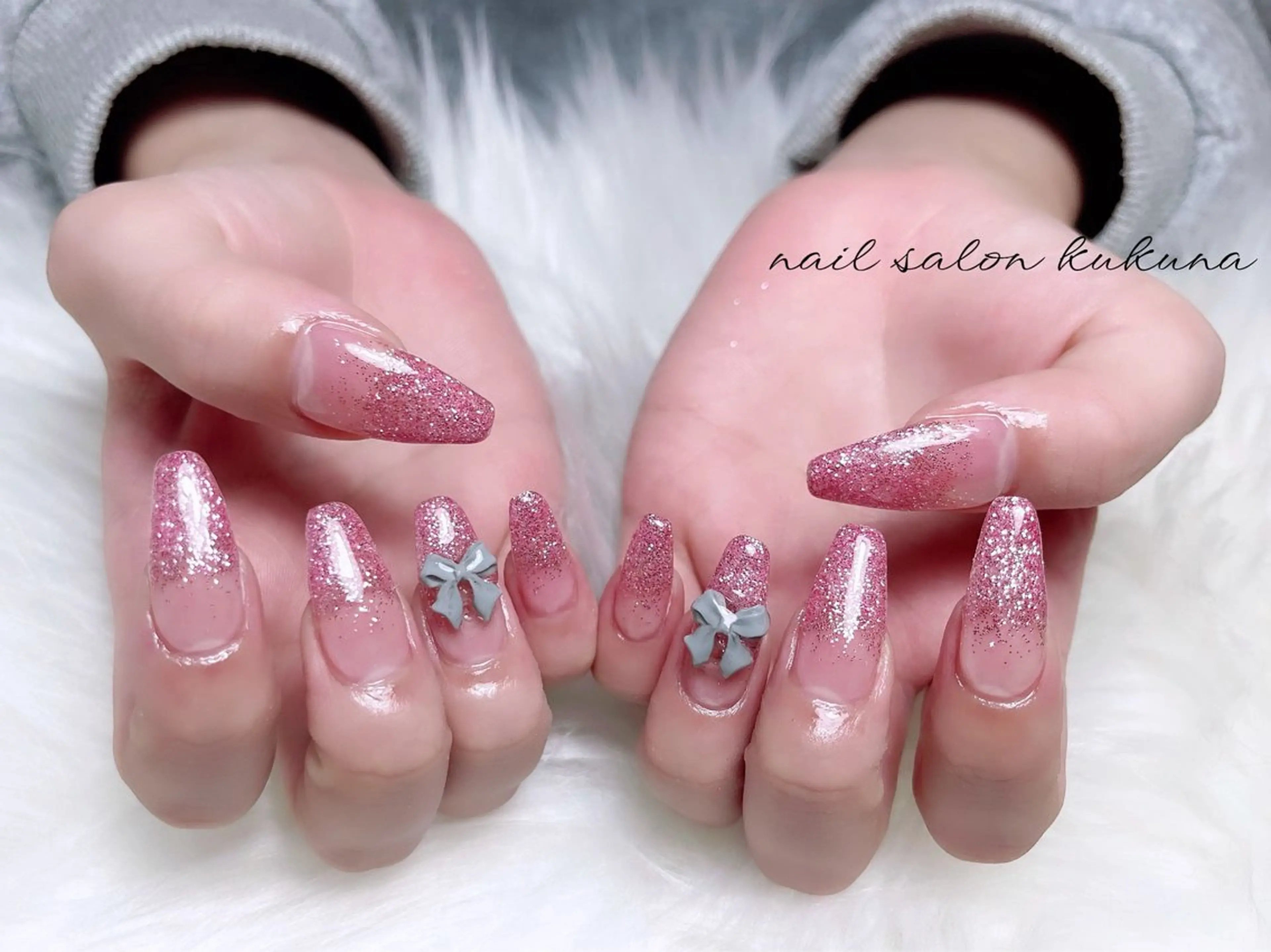 ネイル 長さ出し nail salon kukuna所属・nail salon 心斎橋アメ村のネイルデザイン