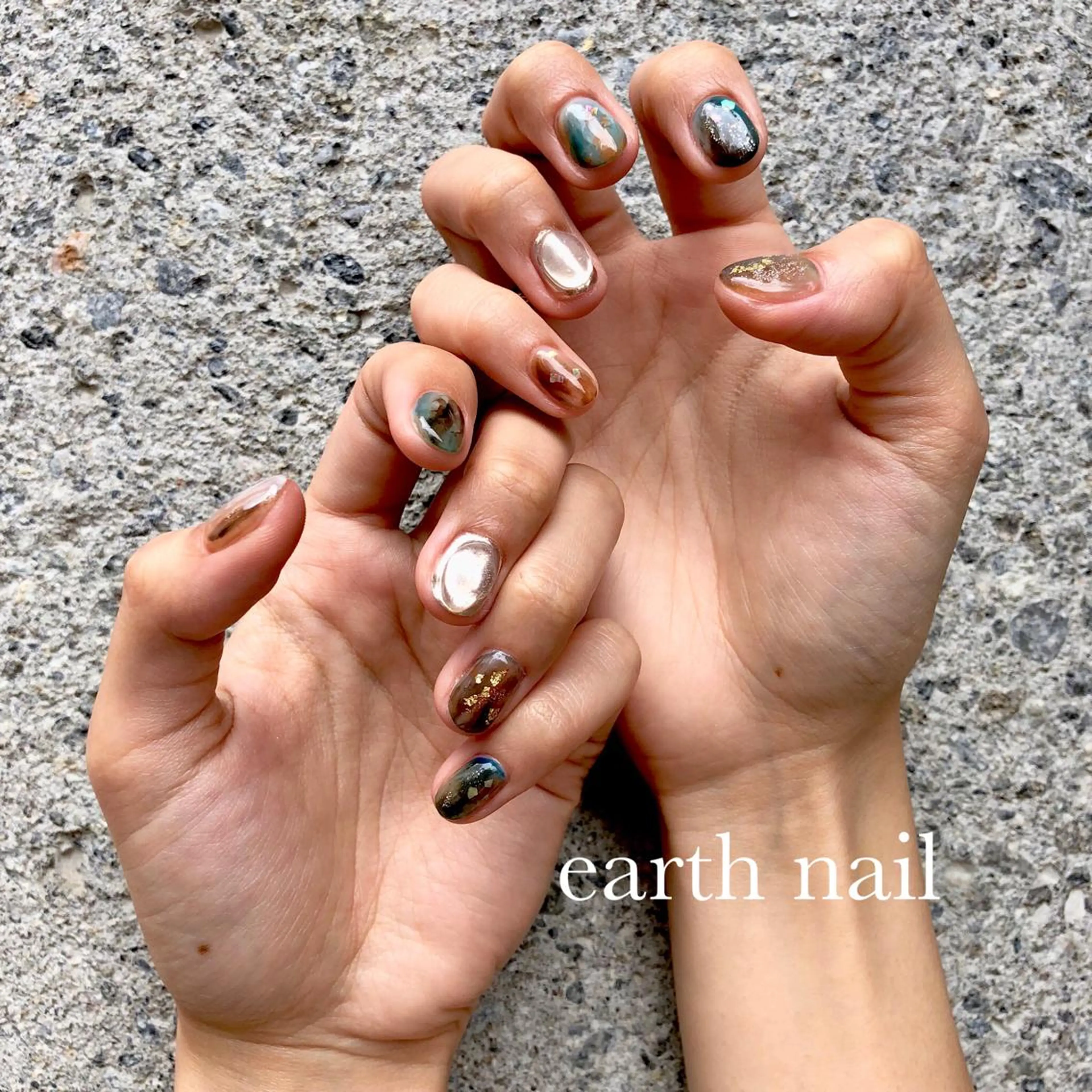 ネイル クリアネイル ミラーネイル ストーンネイル ハンドネイル 🧁🥕 asukaのネイルデザイン