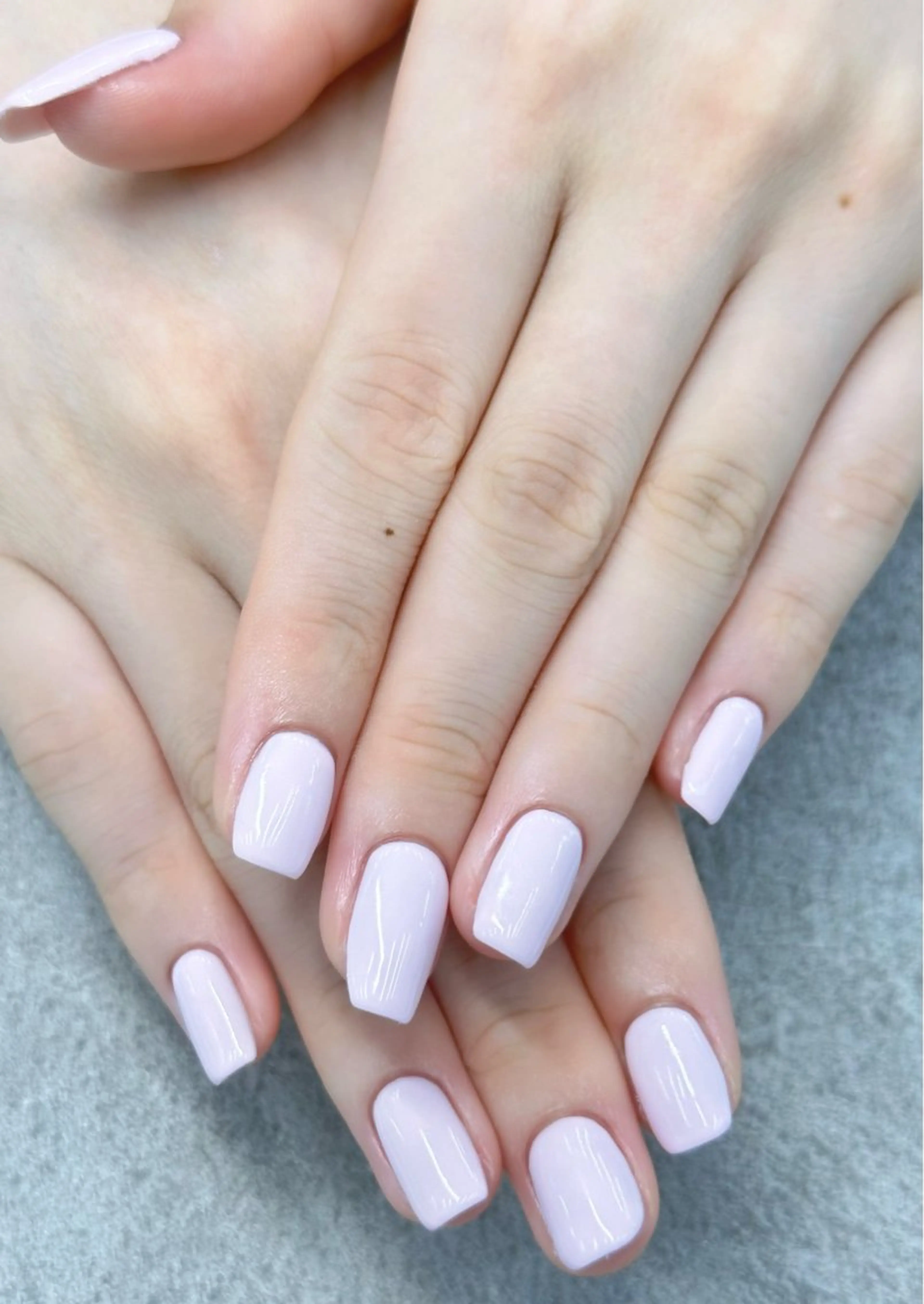 ネイル ワンカラーネイル パステルネイル ピンク MAXKELLY MEGUMIのネイルデザイン