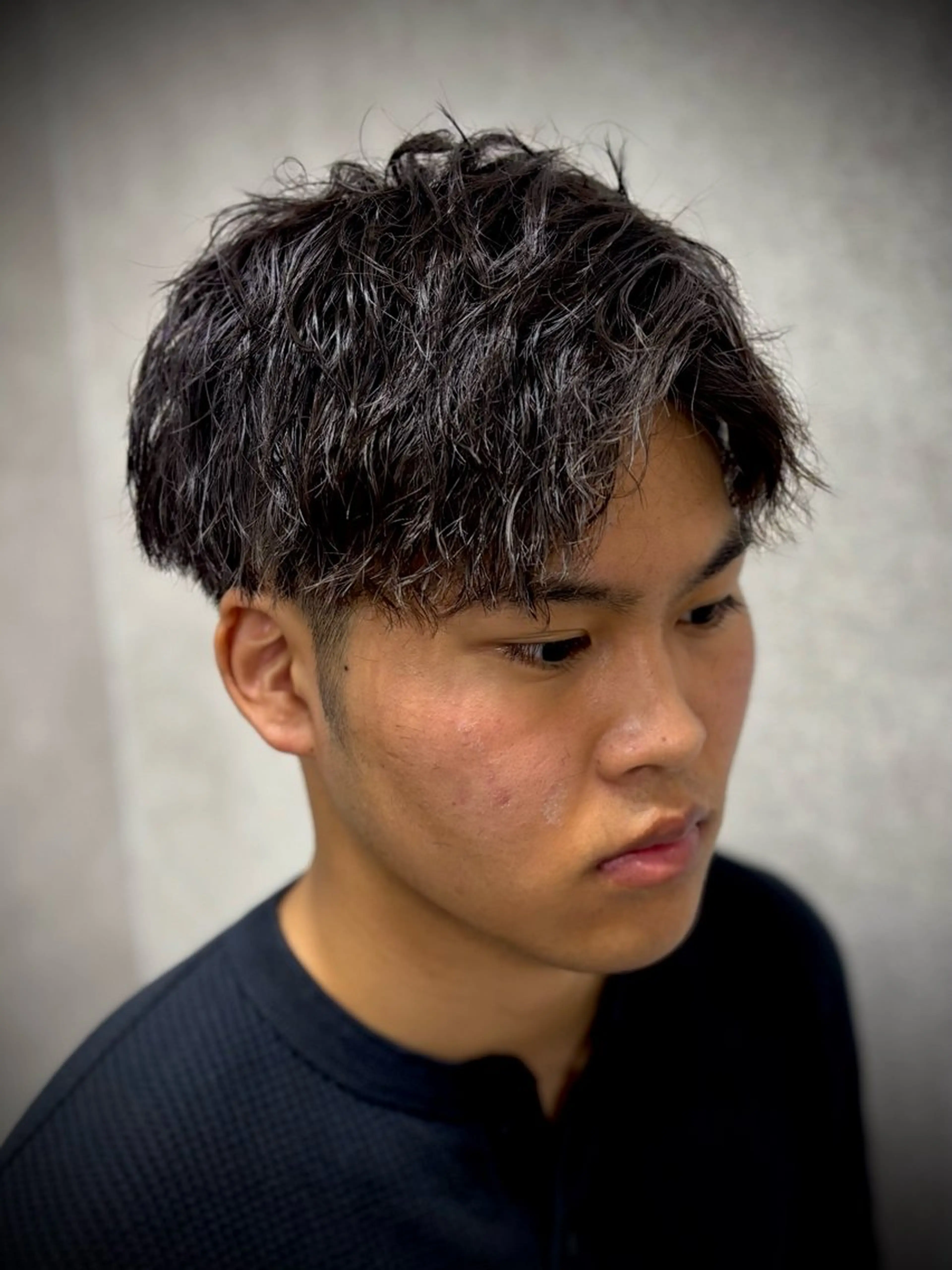 ショート パーマ ヘアアレンジ メンズ メンズパーマ JADE with AKROS所属・JADEwith AKROS✨サヤカのヘアスタイル