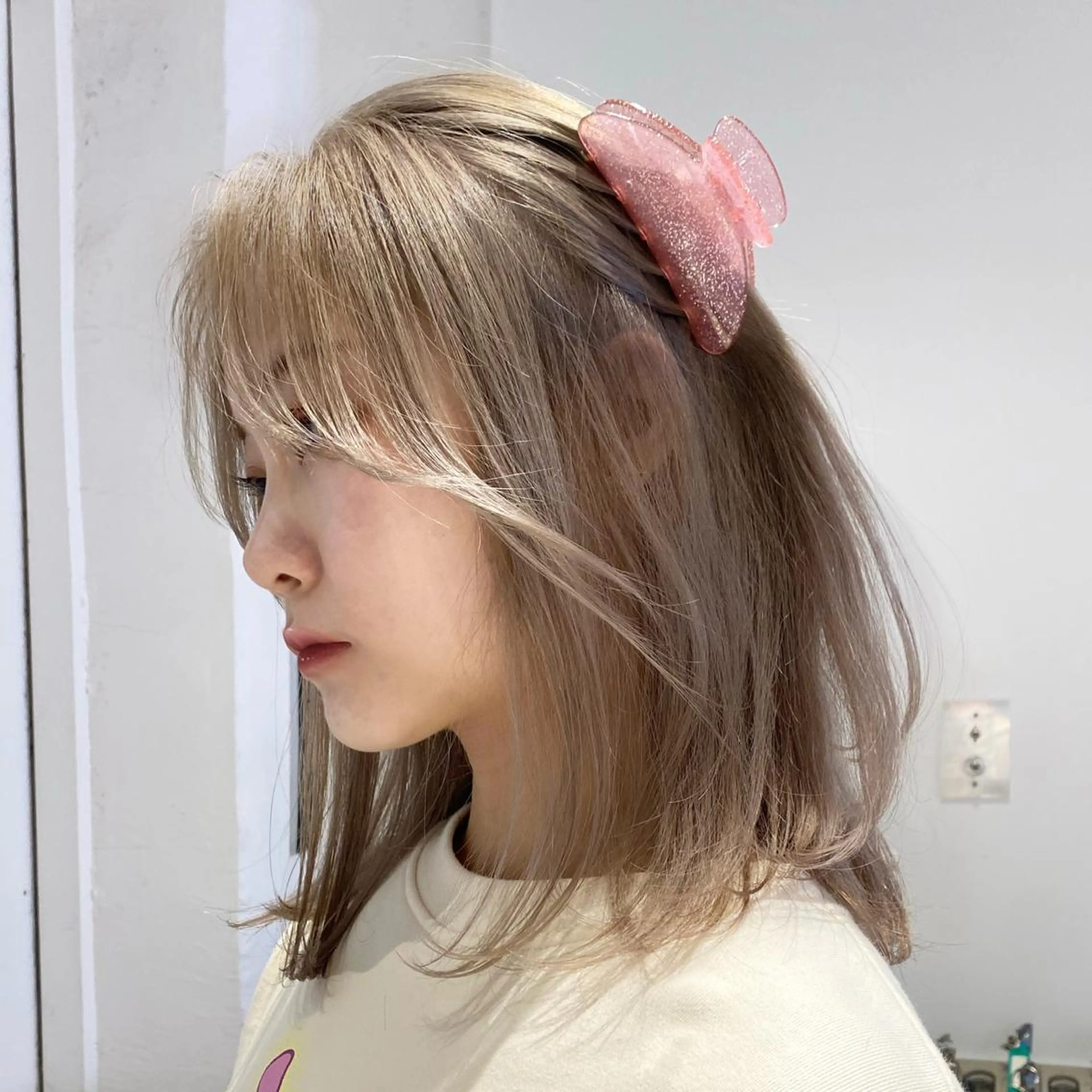 ミディアム ヘアカラー レイヤーカット カノン🩷のヘアスタイル