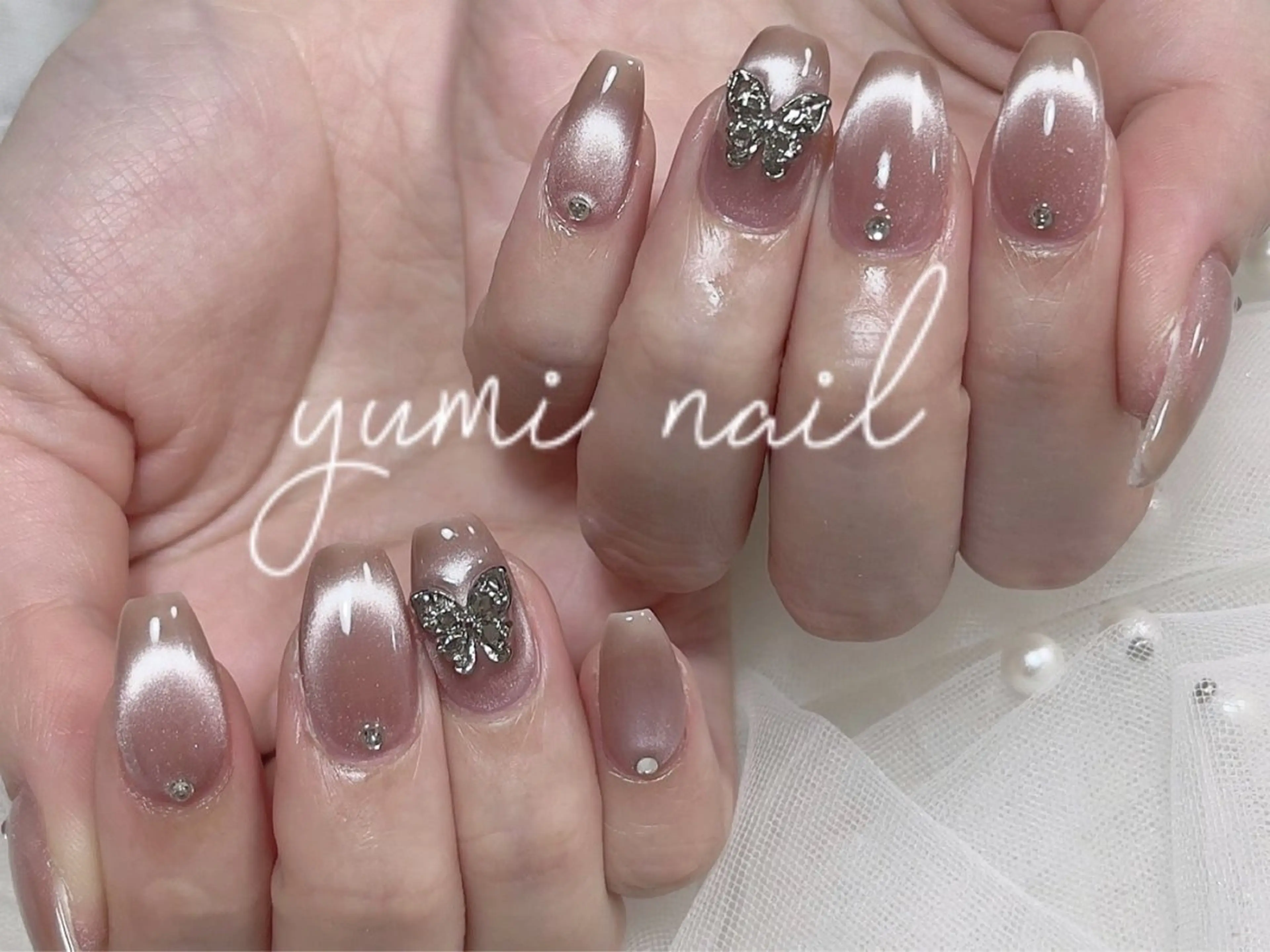 ネイル 𝐲𝐮𝐦𝐢🎀 長さ出しデザイン専門のネイルデザイン