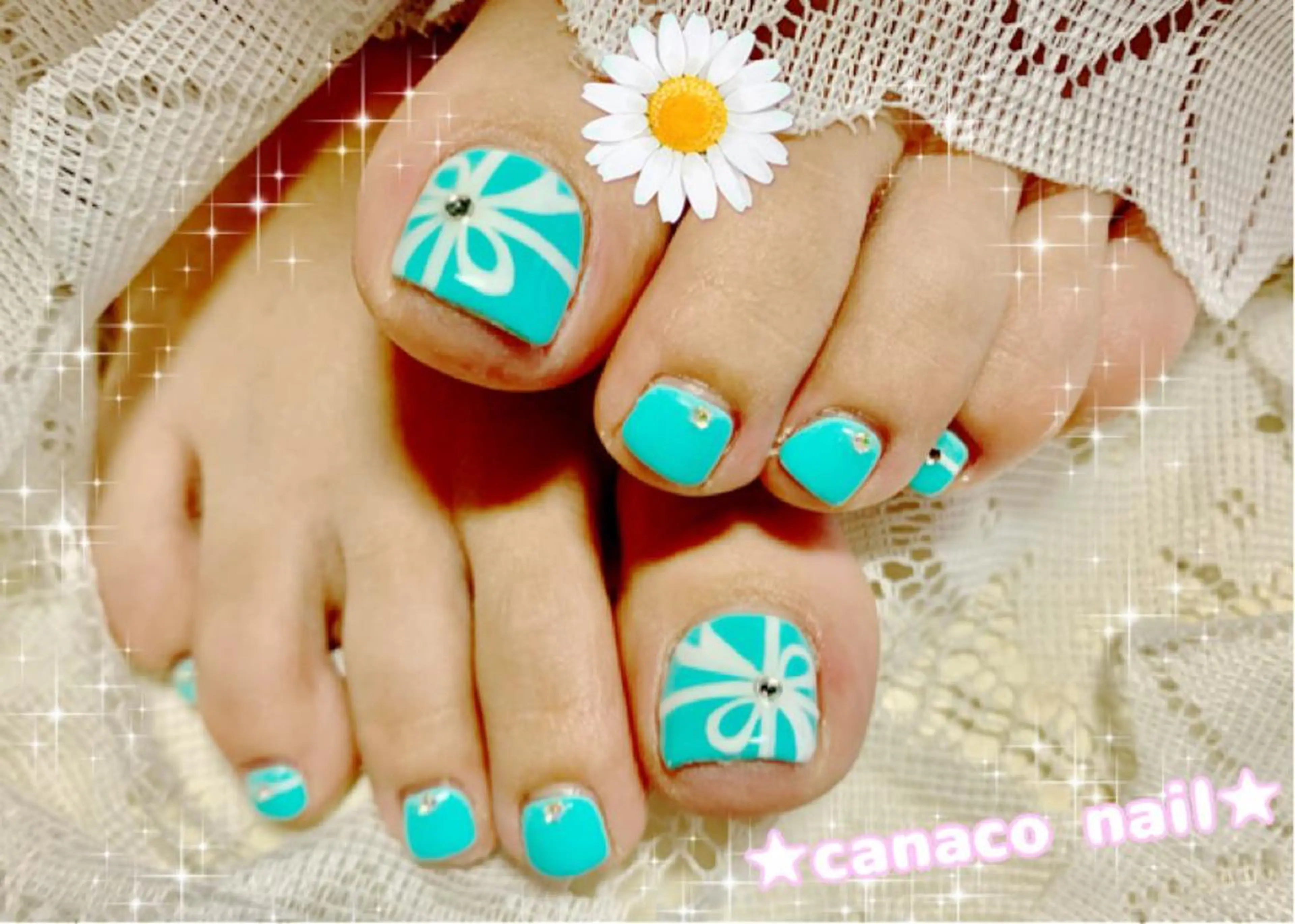 ネイル アートネイル フットネイル ジェルネイル パラジェル ストーンネイル Felice所属・ベテランネイル cnc  nailのネイルデザイン