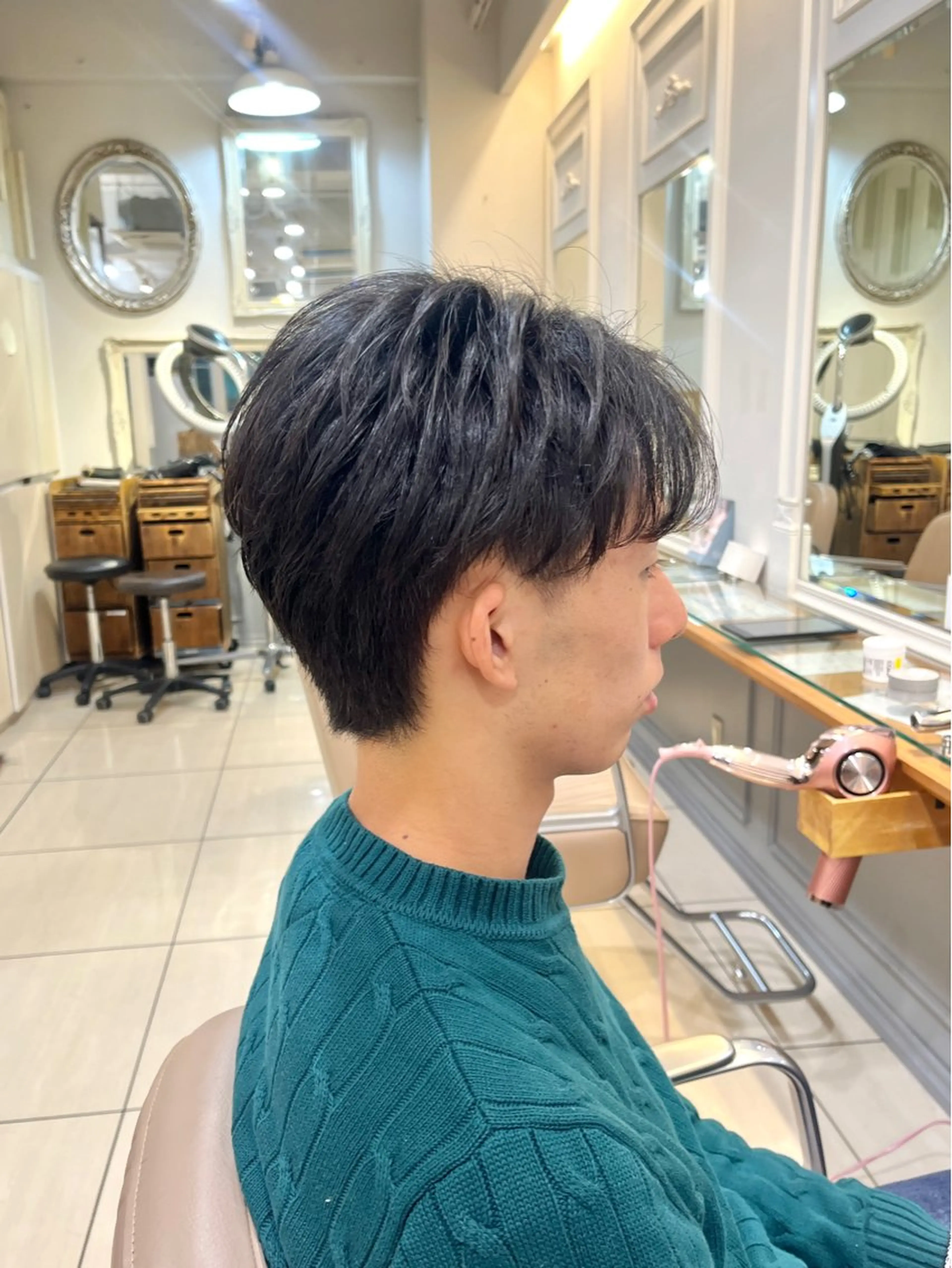 ショート メンズ センターパート メンズカットモデル/ 横浜/佐藤桃香 🦥のヘアスタイル