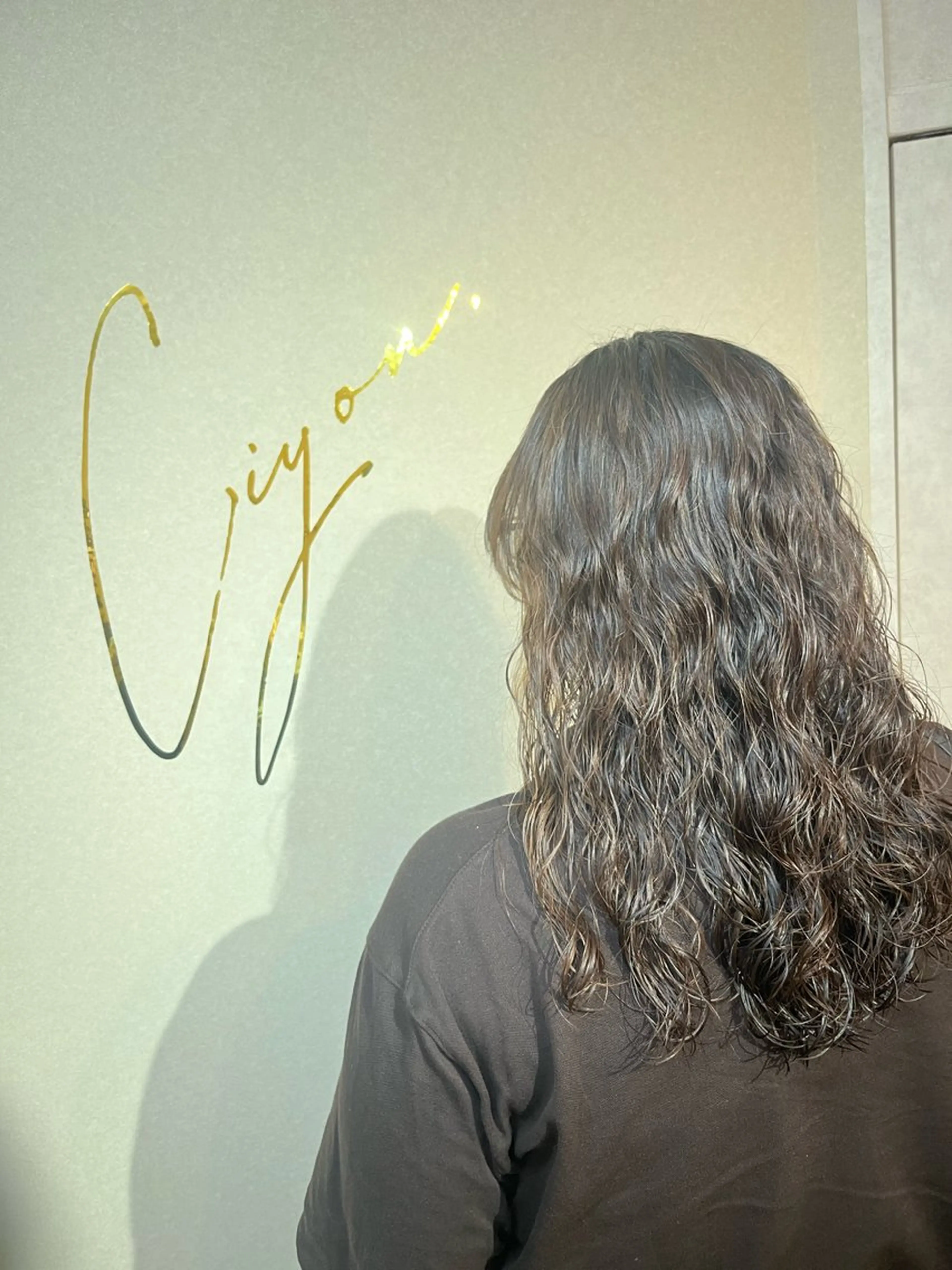 ロング カラー パーマ カット パーマ トリートメント 【Ciyon.】 Momokoのヘアスタイル