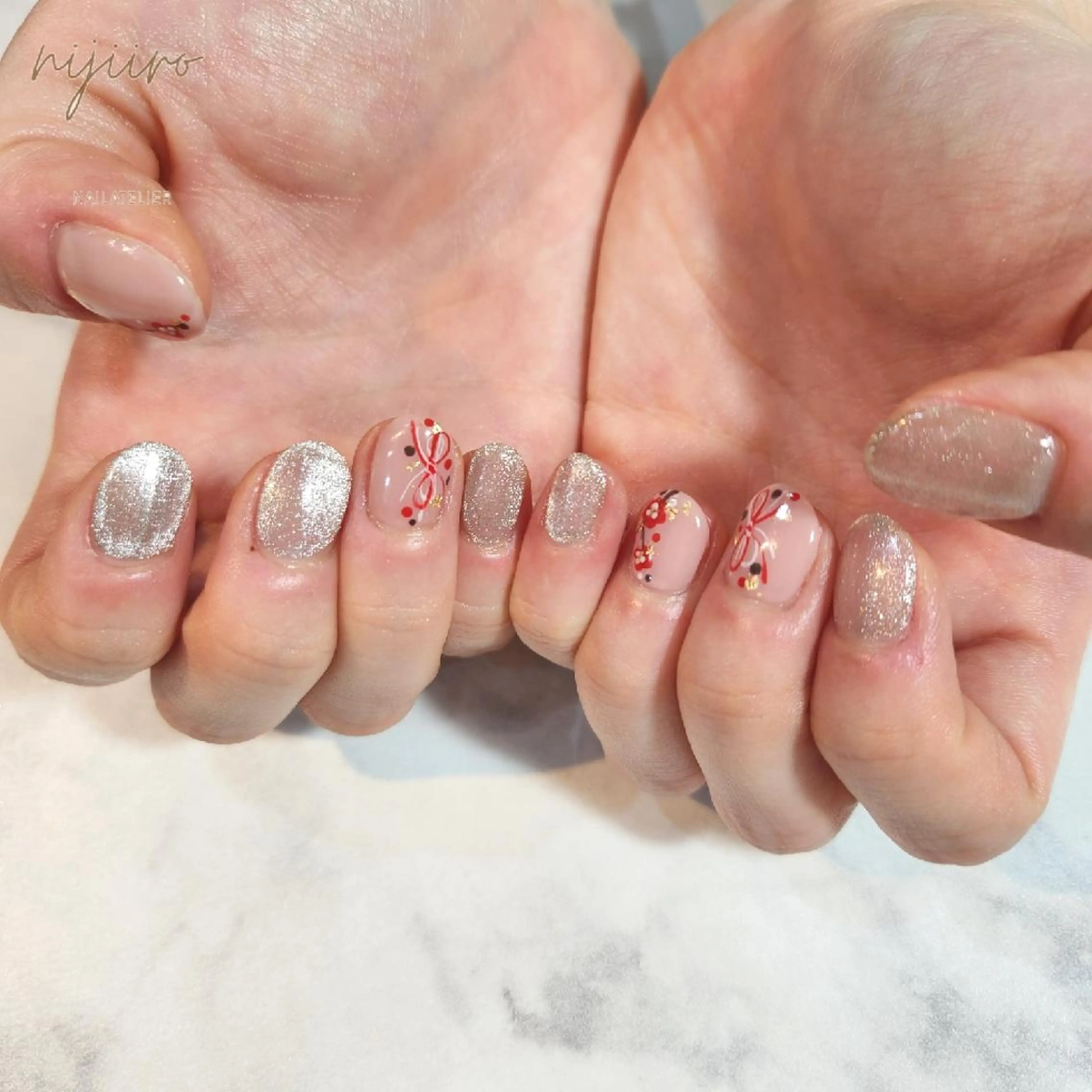 ネイル ハンドネイル nailatelier nijiiro.所属・nijiiro🌈 サトウのネイルデザイン