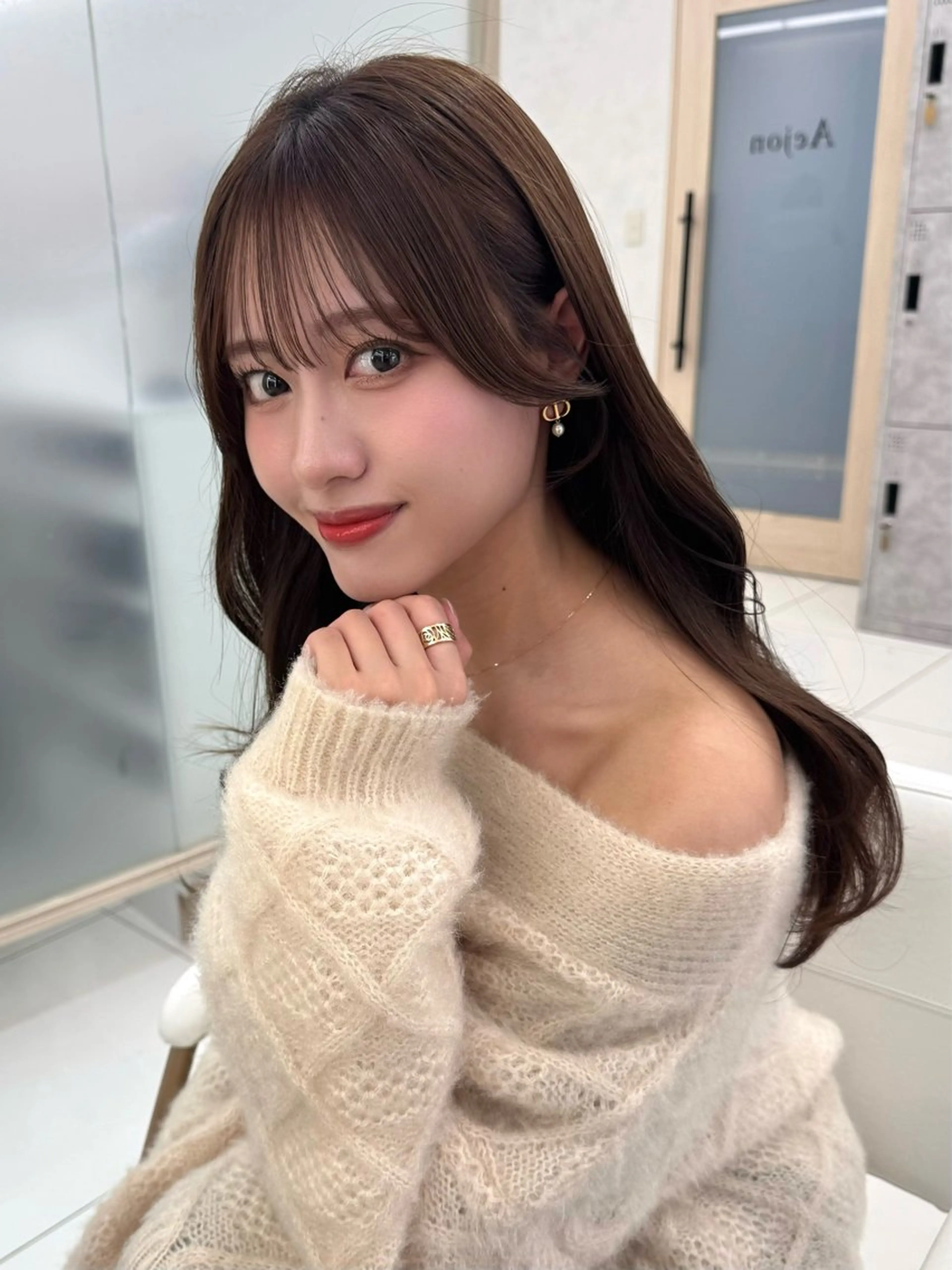 ロング 顔周り🇰🇷韓国 レイヤー/いづみ💞のヘアスタイル