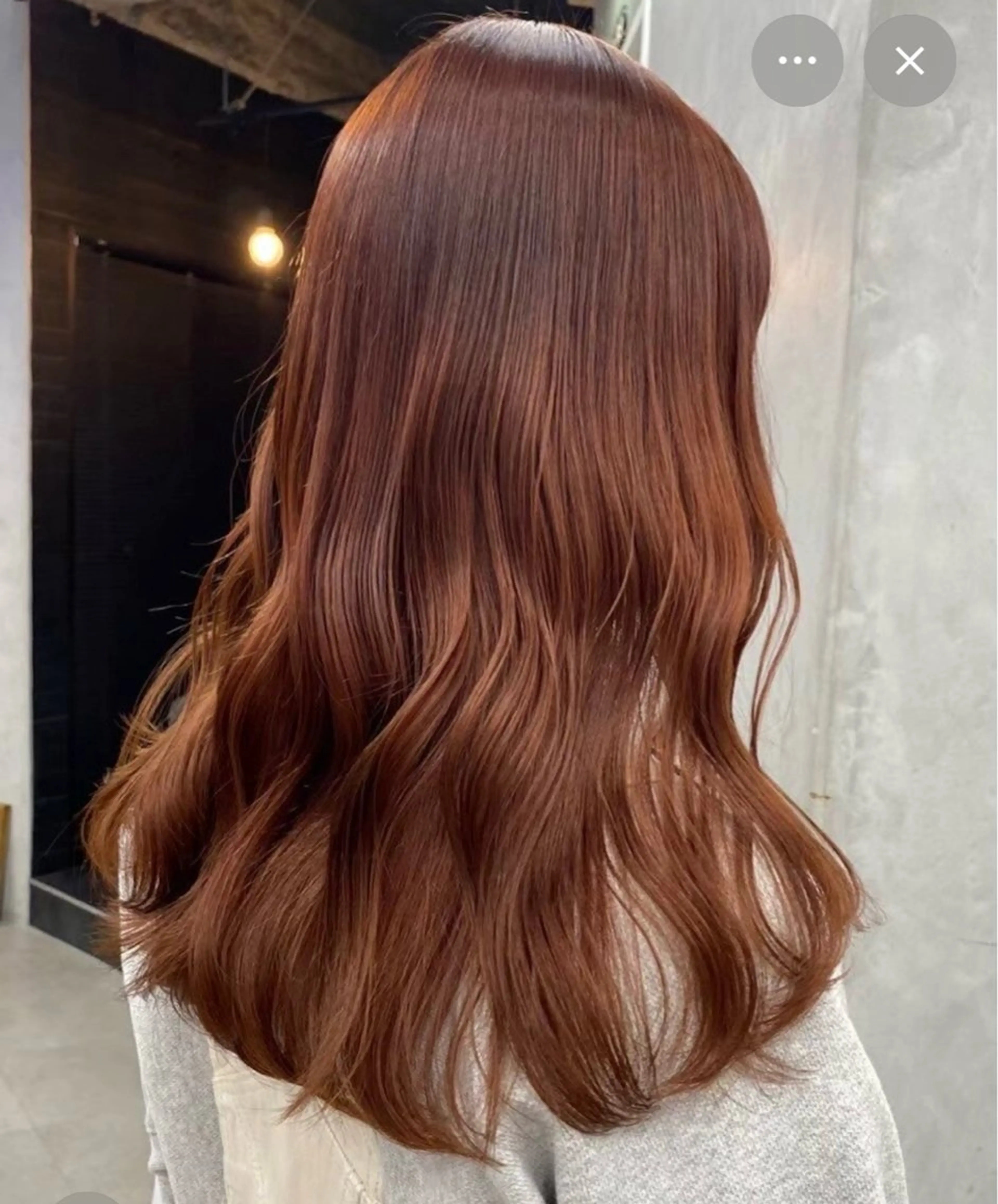 ブリーチなしオレンジ🍊🧡ツヤや柔らかさが出るカラーです✨の写真