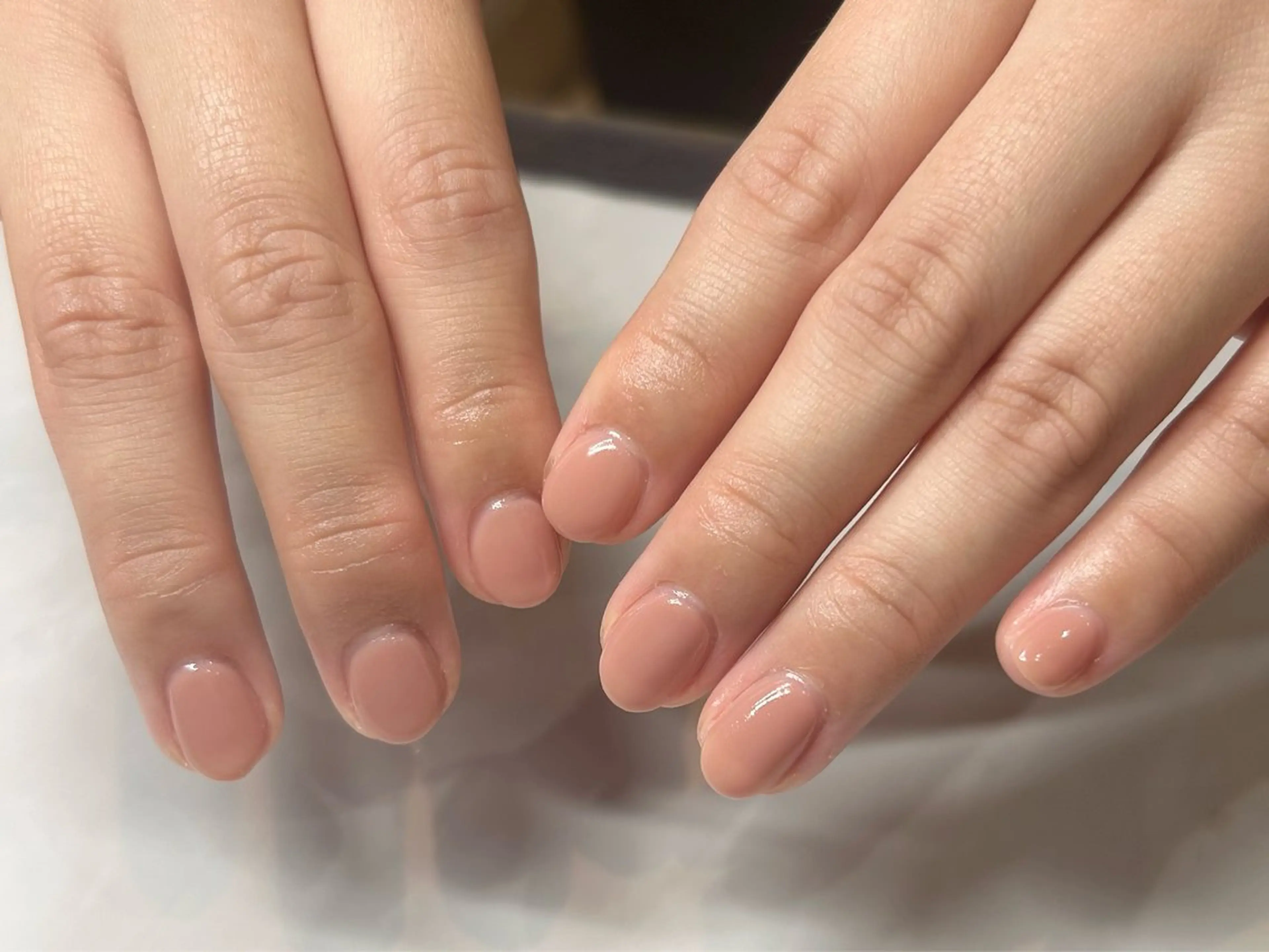 ネイル オフィスネイル ワンカラーネイル Lusso Nozomiのネイルデザイン