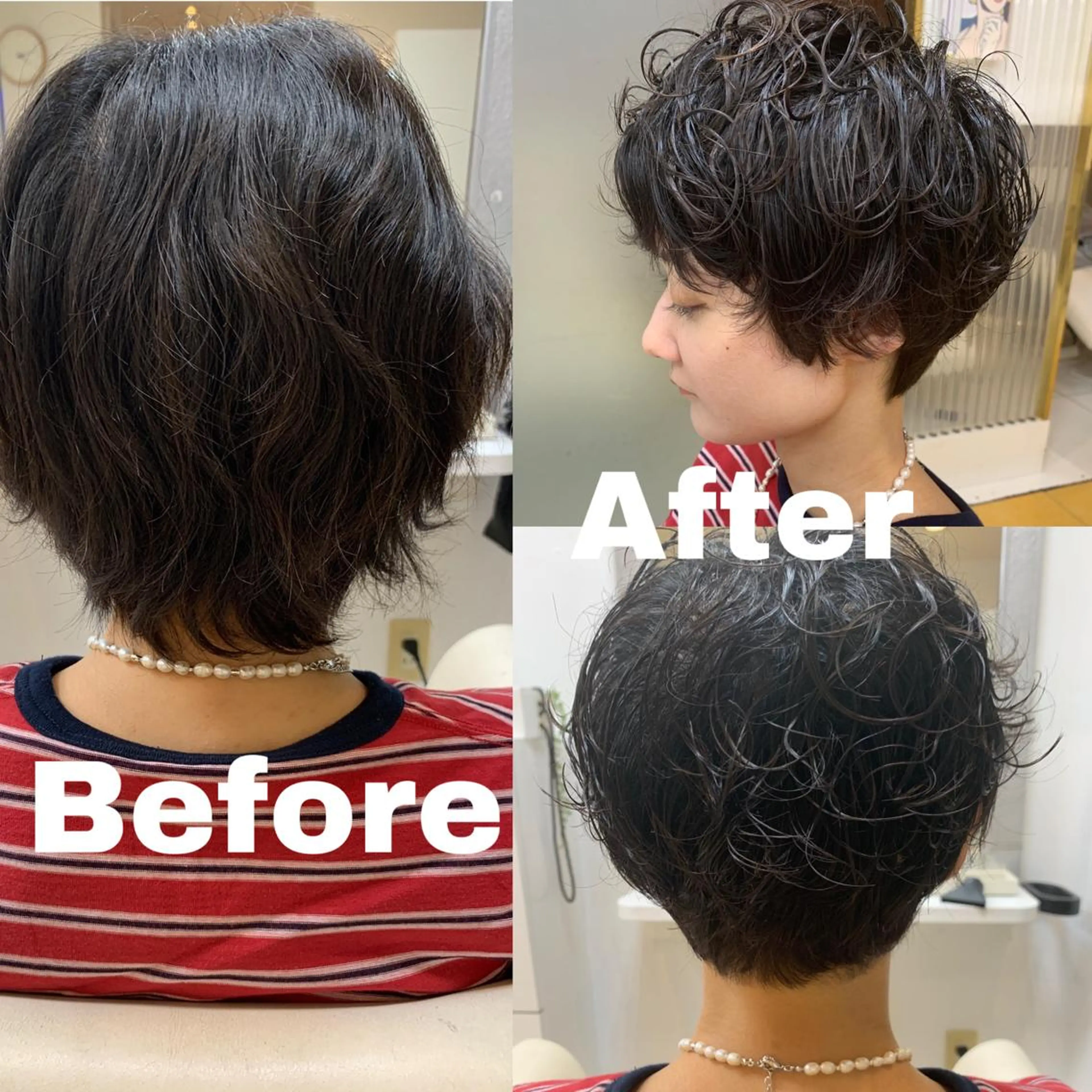 ショート パーマ ヘアケアベースウィズ所属・柳川 玲也のヘアスタイル