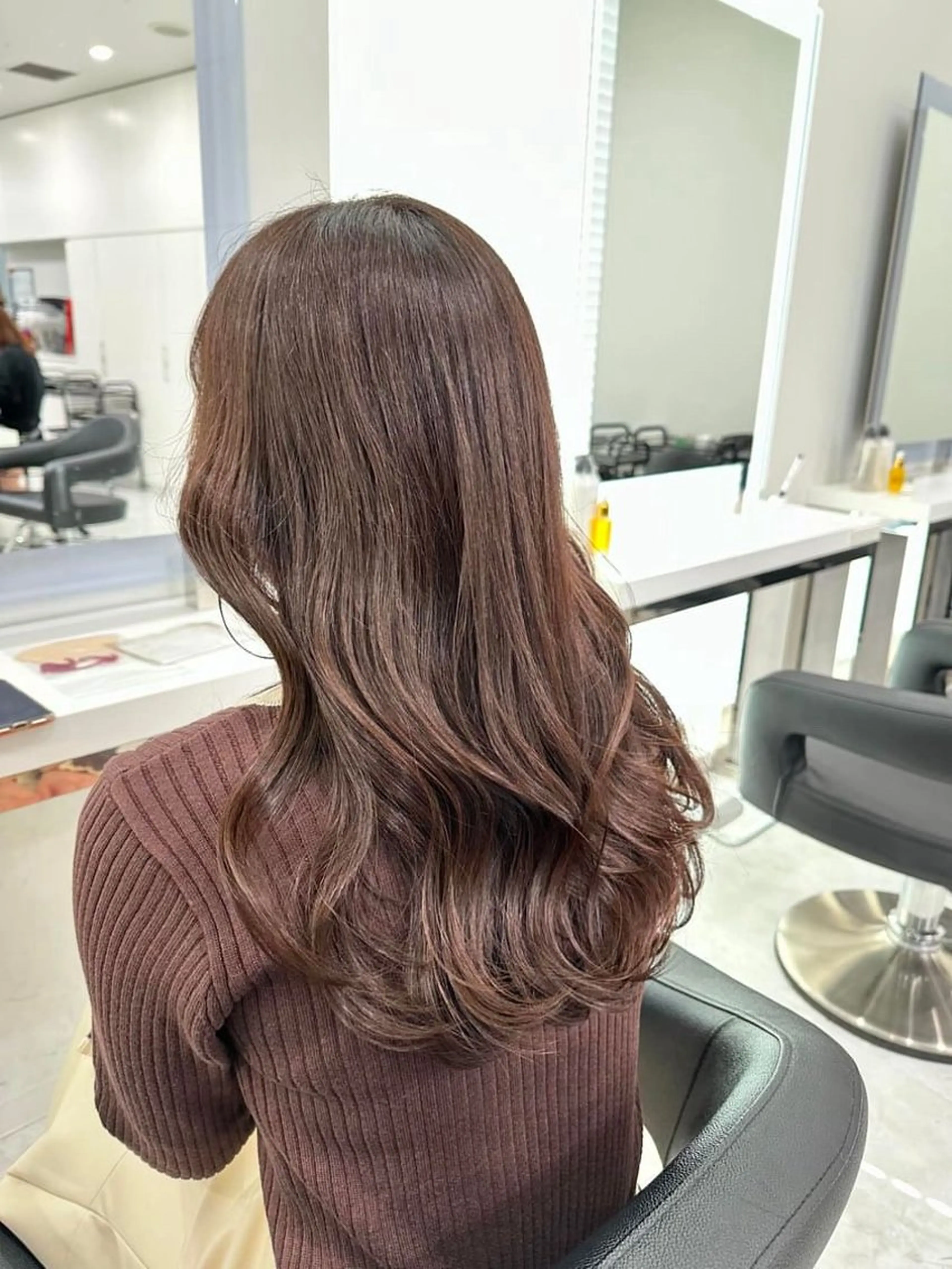 ロング カラー ヘアアレンジ ブラウンカラー モカブラウン 髪質改善 トリートメント 💓ブリーチ特化 透明感💓あい💓のヘアスタイル