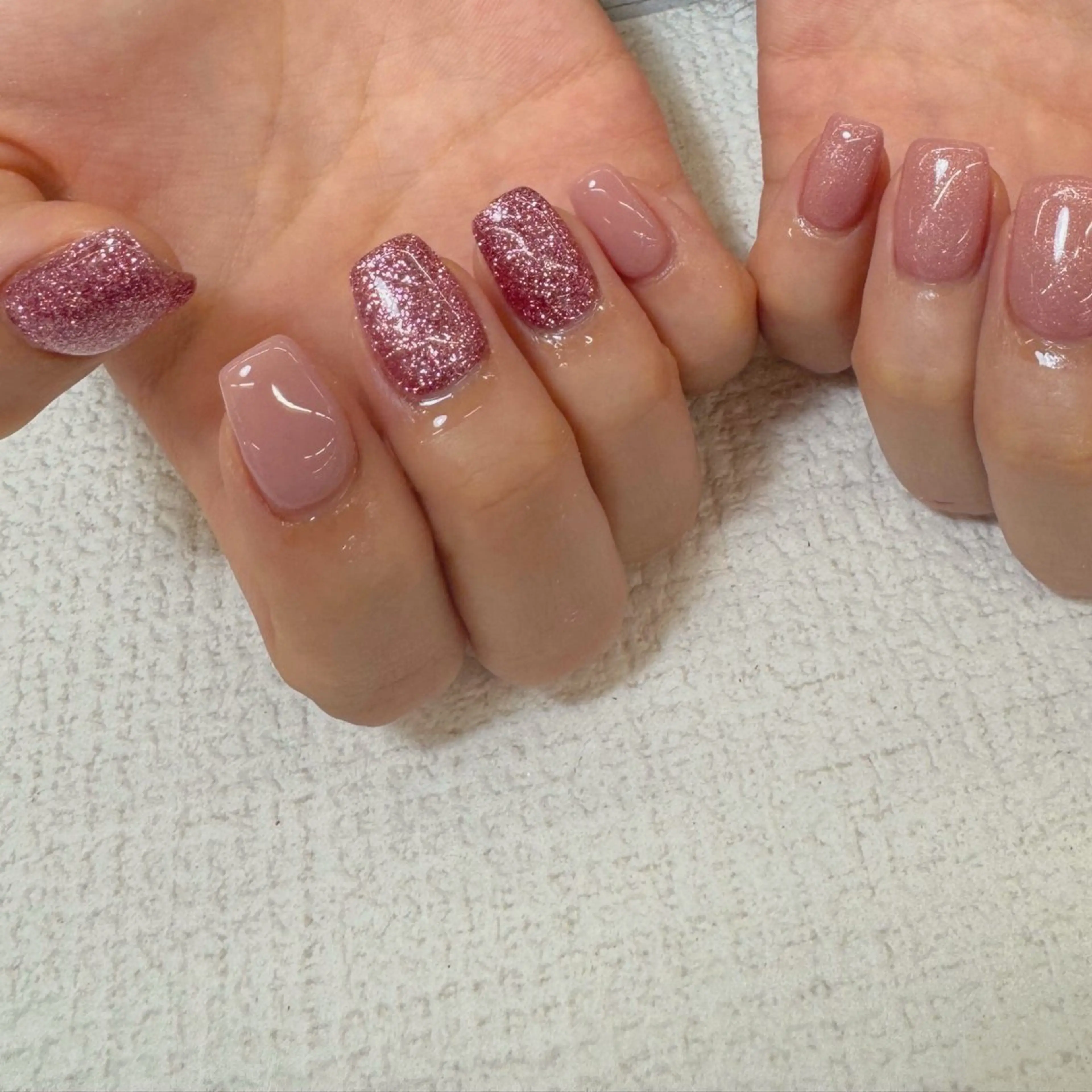 ネイル フレンチネイル ワンカラーネイル ピンク 春ネイル ハンドネイル 【MAXKELLY】 Shiotaのネイルデザイン