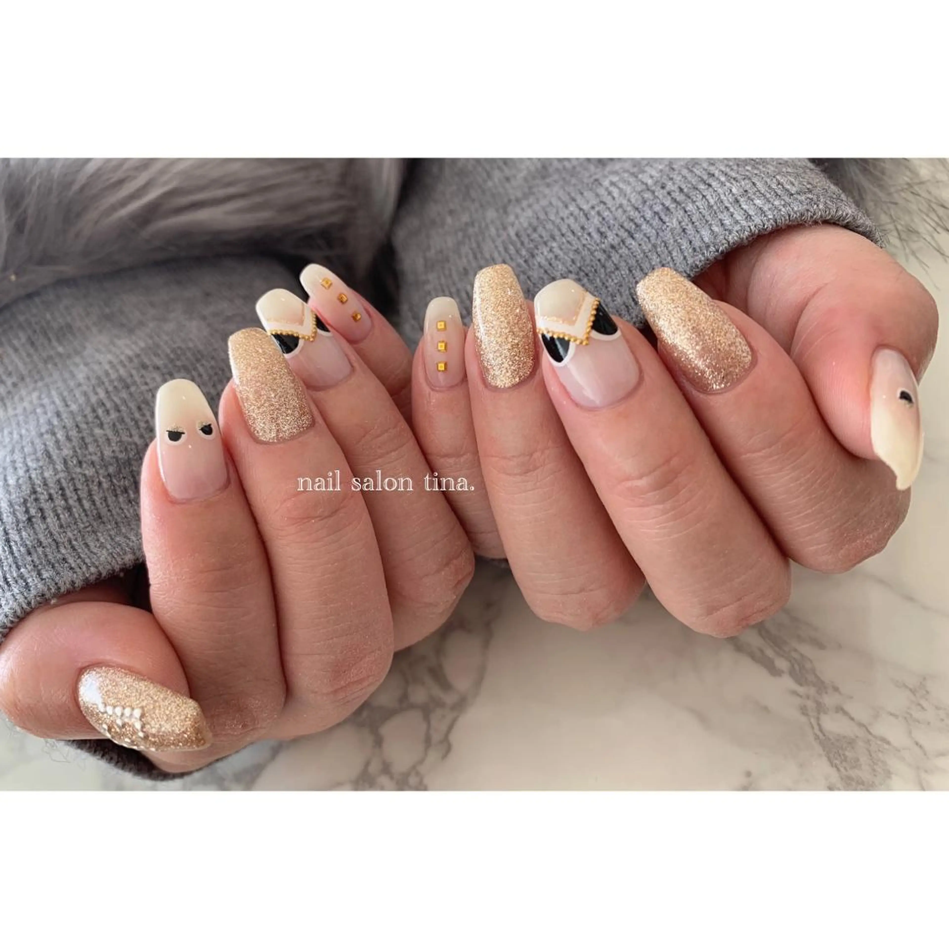 ネイル nail salon tina.所属・中山 はづきのネイルデザイン