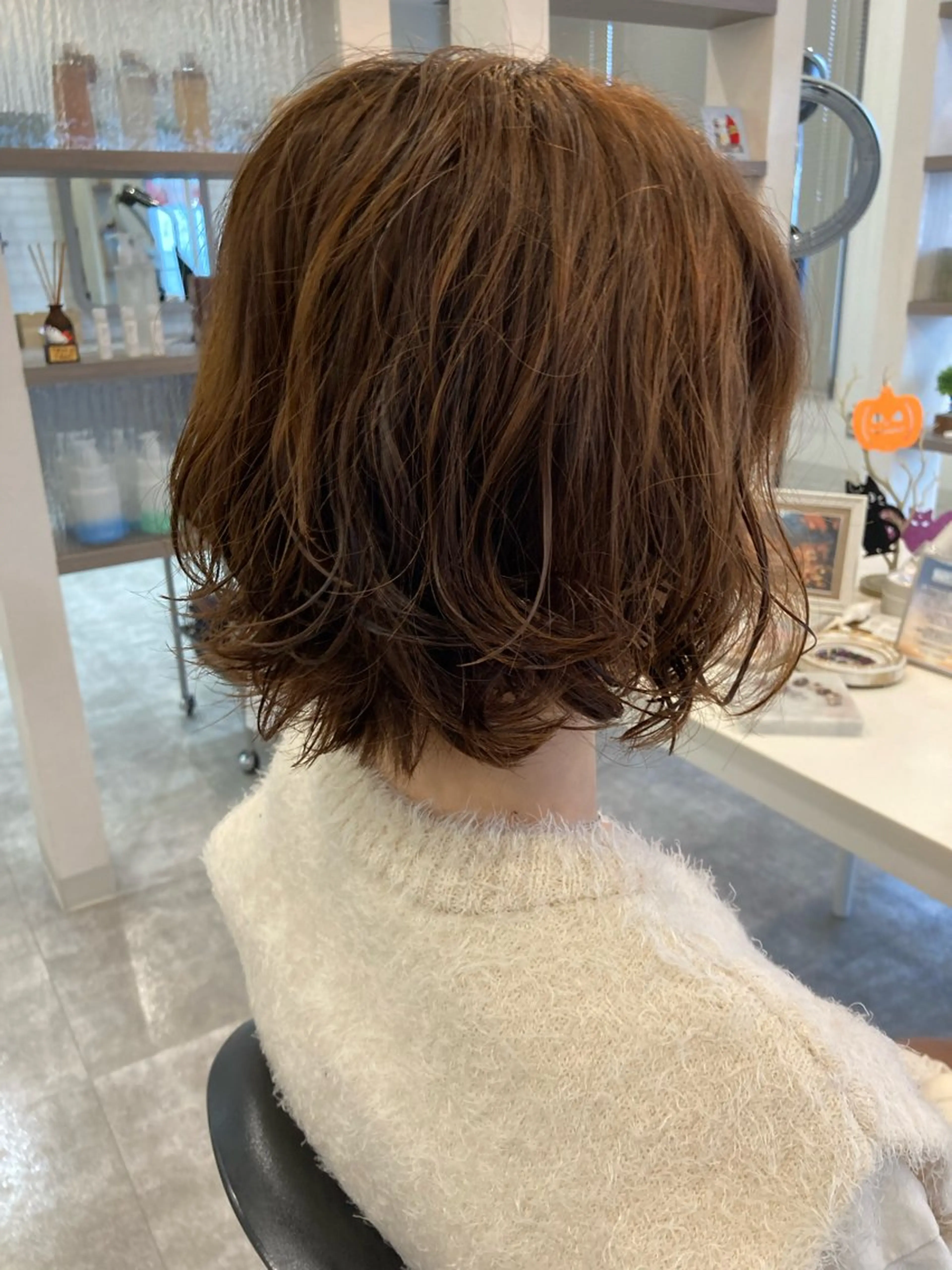 レディースカット×パーマの写真