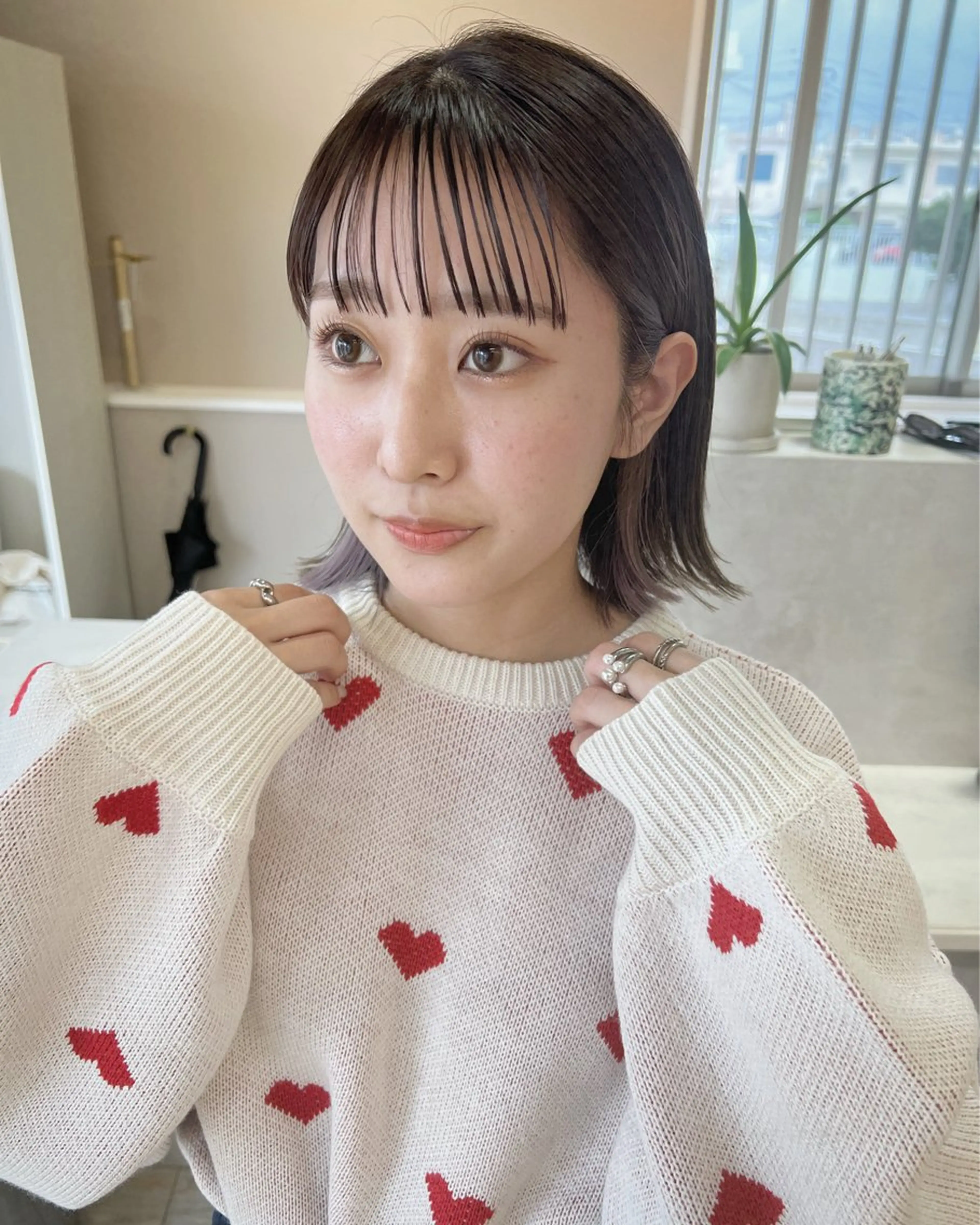 ショート カラー ボブ ワイドバング テトネ タカシのヘアスタイル