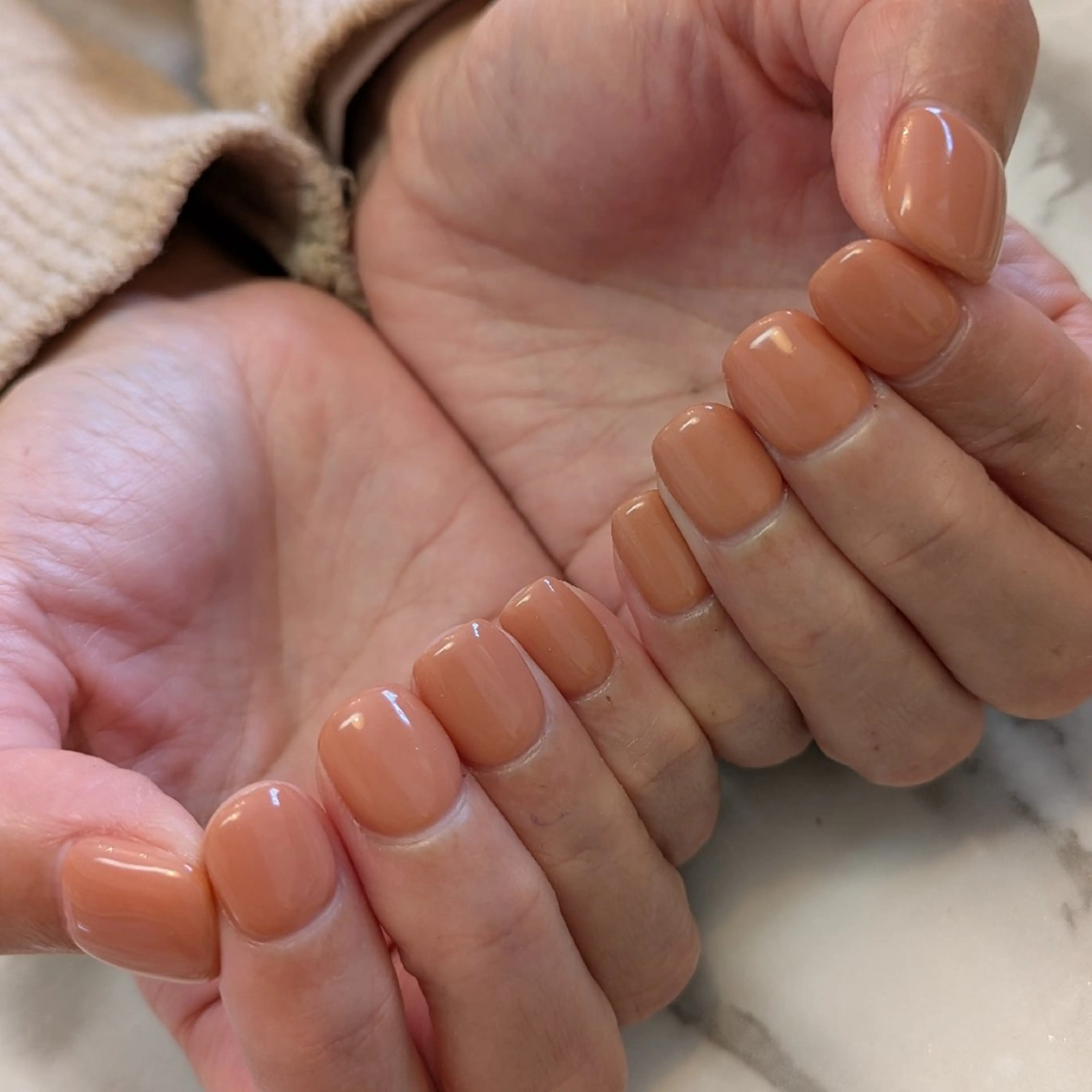 ネイル ワンカラーネイル ジェヌインネイル 河内のネイルデザイン