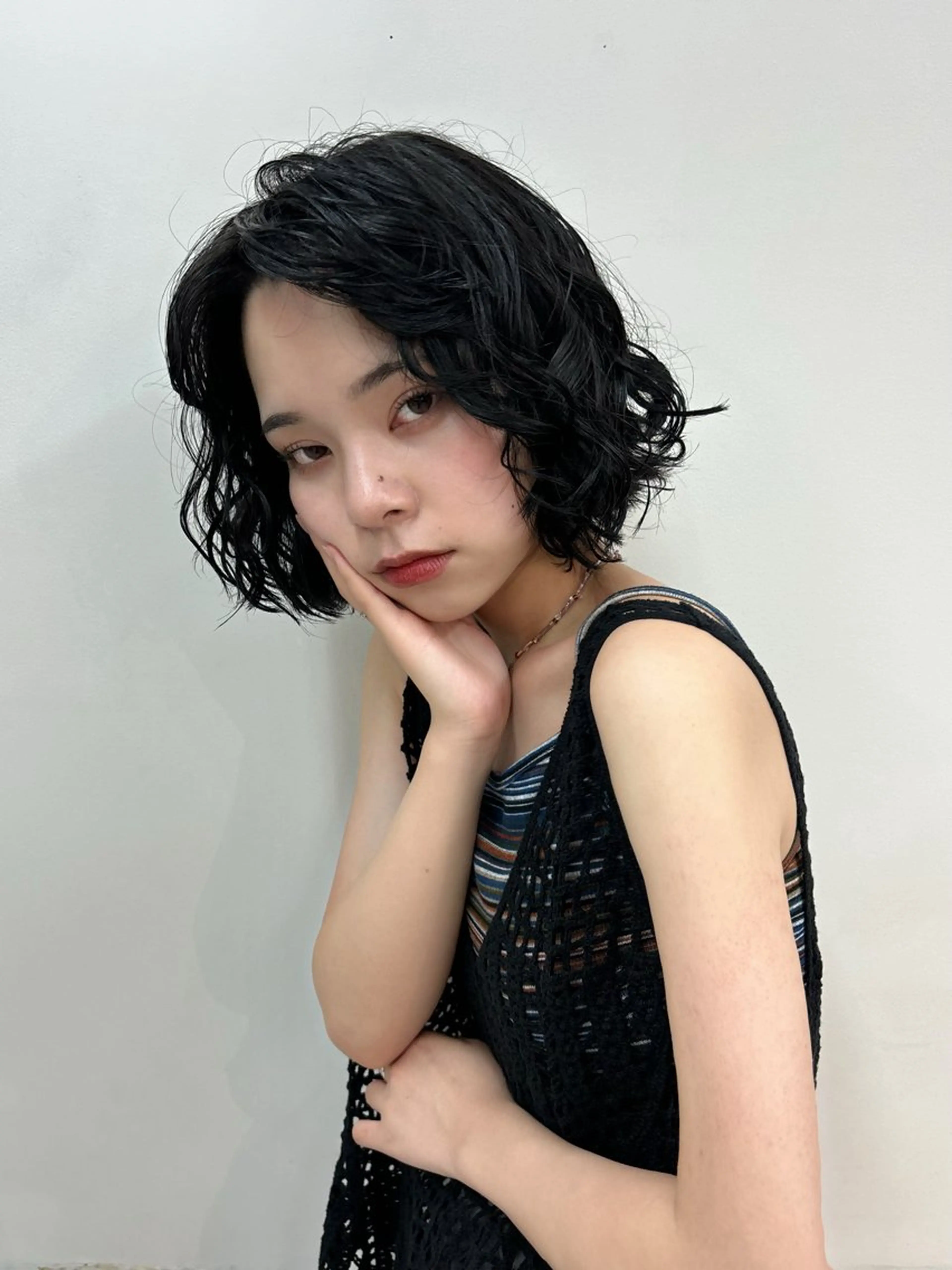 パーマ RIN パーマ/暖色カラーのヘアスタイル