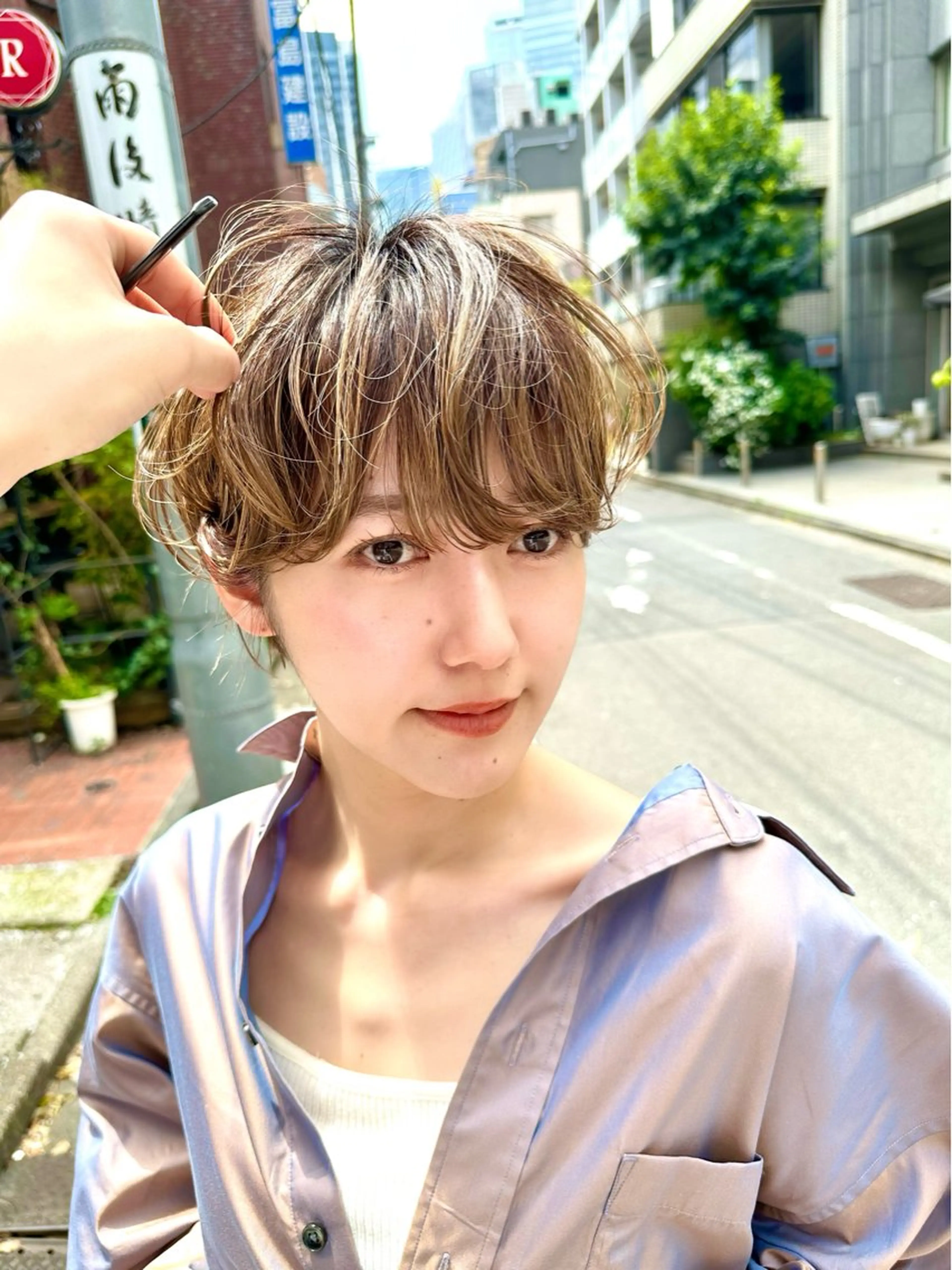 ショート カット ヘアカラー 骨格診断で絶対可愛い ✨丸みショート✨凌弥のヘアスタイル