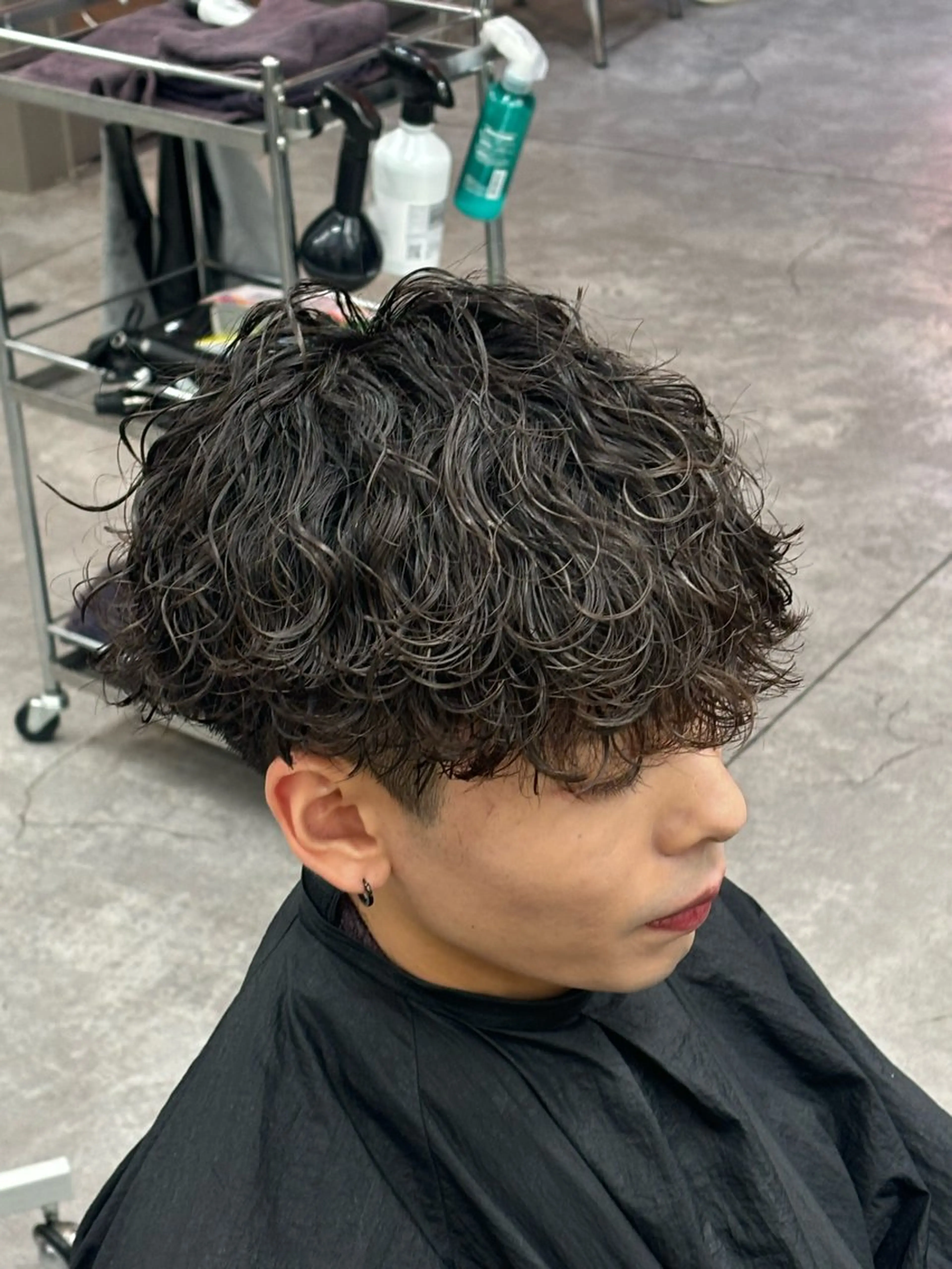 ショート パーマ メンズ カット パーマ ヘアセット お悩み解消✨/ メンズパーマ✨/直樹のヘアスタイル