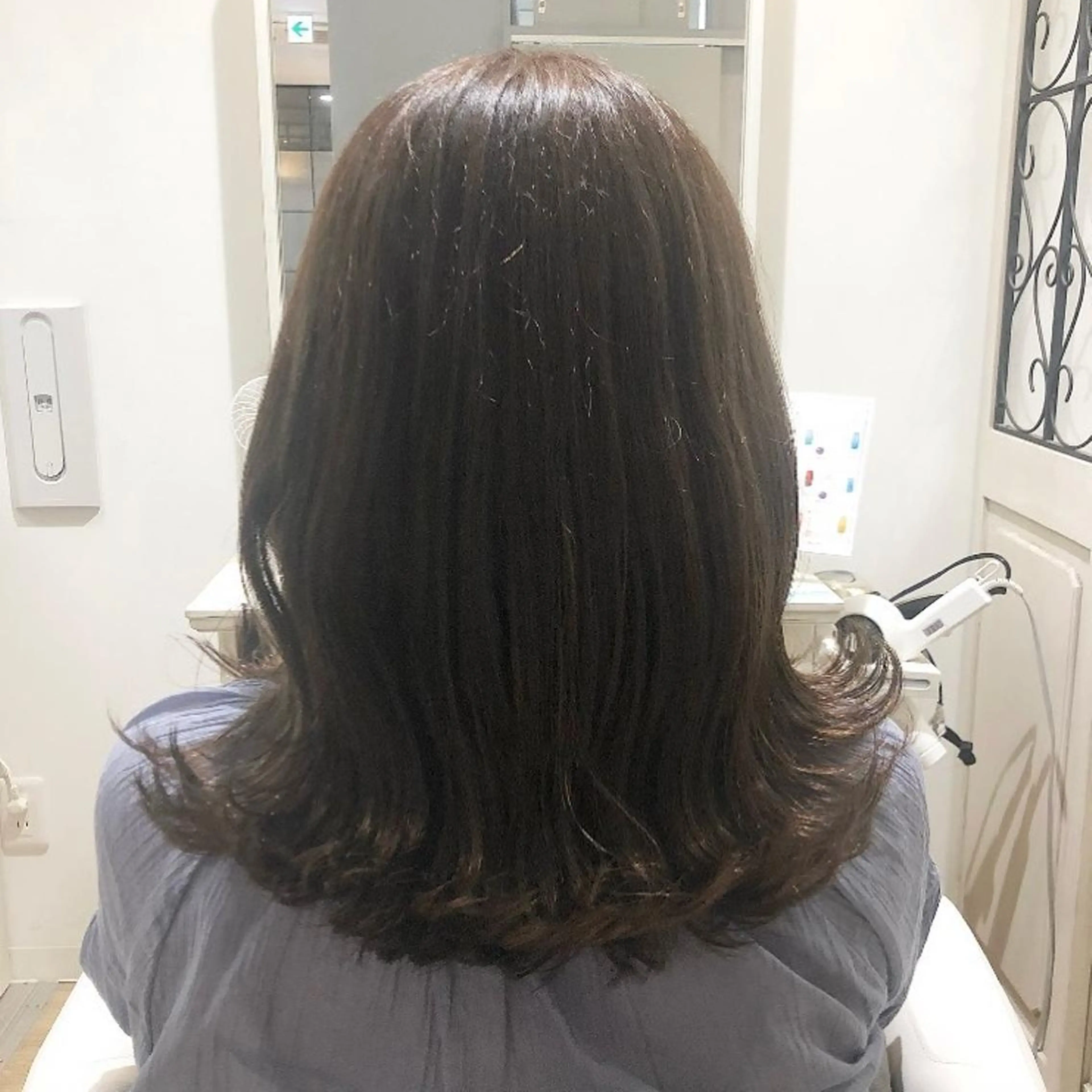 セミロング カラー ヘアアレンジ アッシュ 透明感カラー グレージュ シルバー ✨🌿大人可愛い愛さ れhair🌿✨松本のヘアスタイル