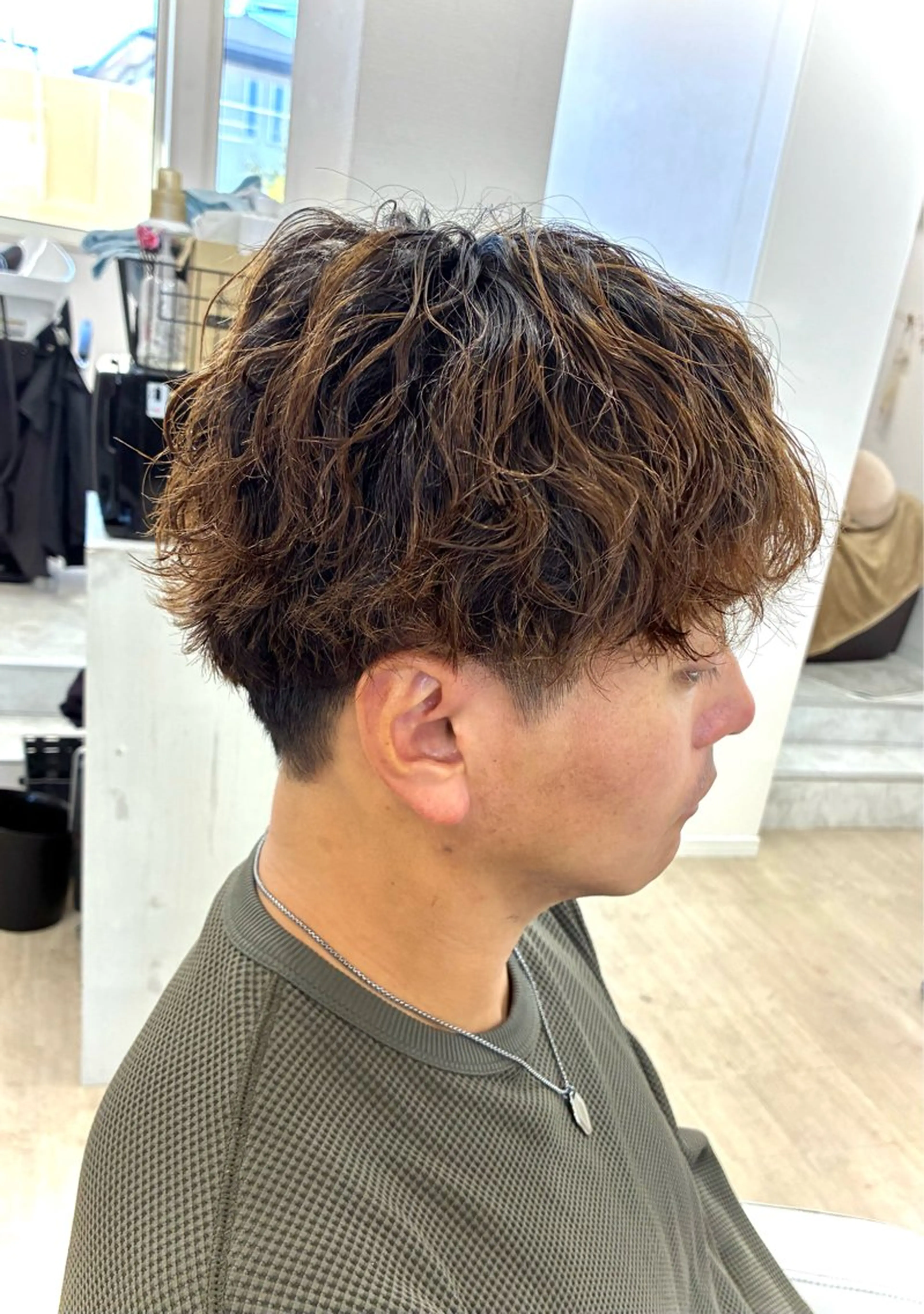 メンズ 波巻きパーマ カット パーマ garden小山店 Yuka🌿のヘアスタイル