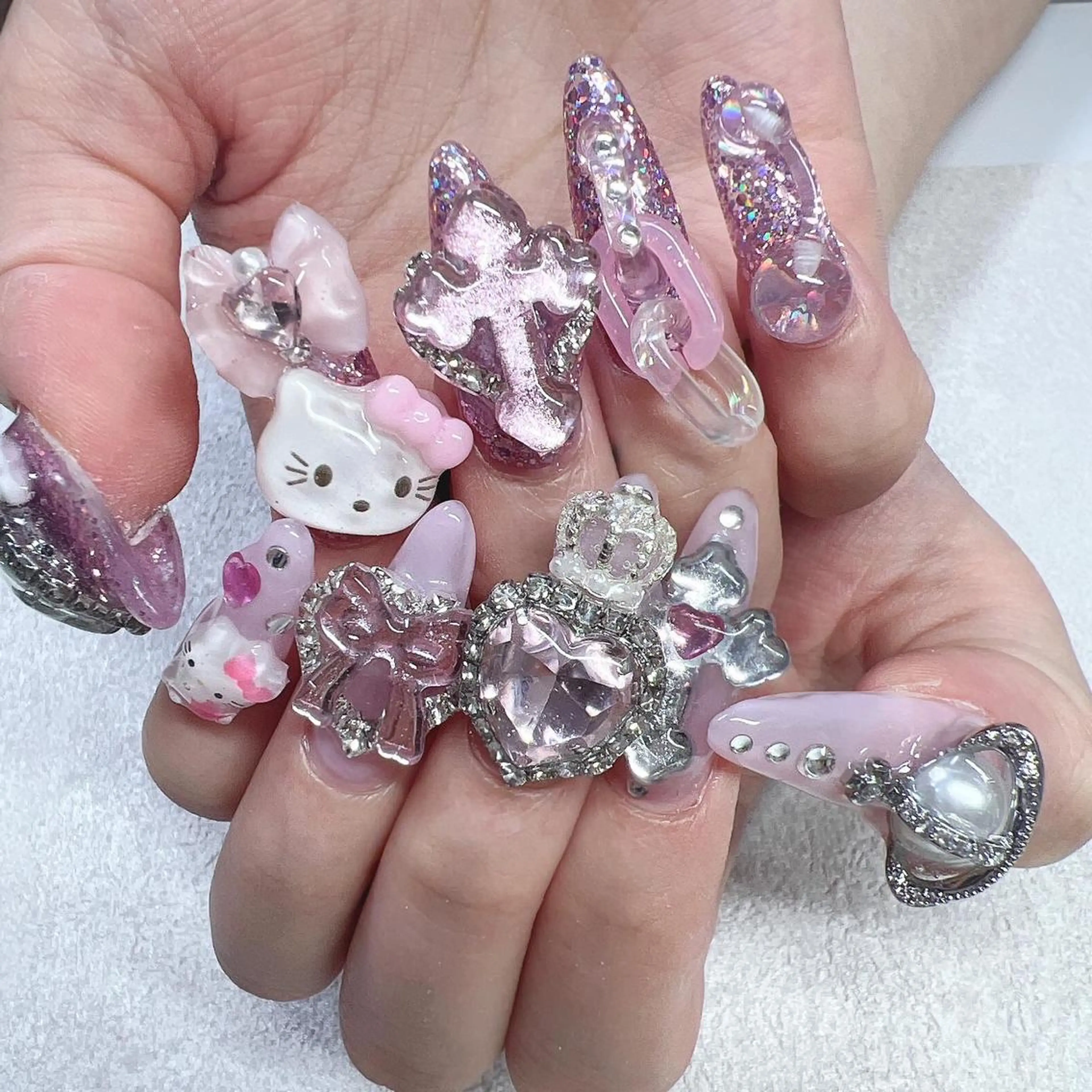 ネイル ロングネイル Rire_eye+beauty_nail所属・Rire_ nail_yukiのネイルデザイン