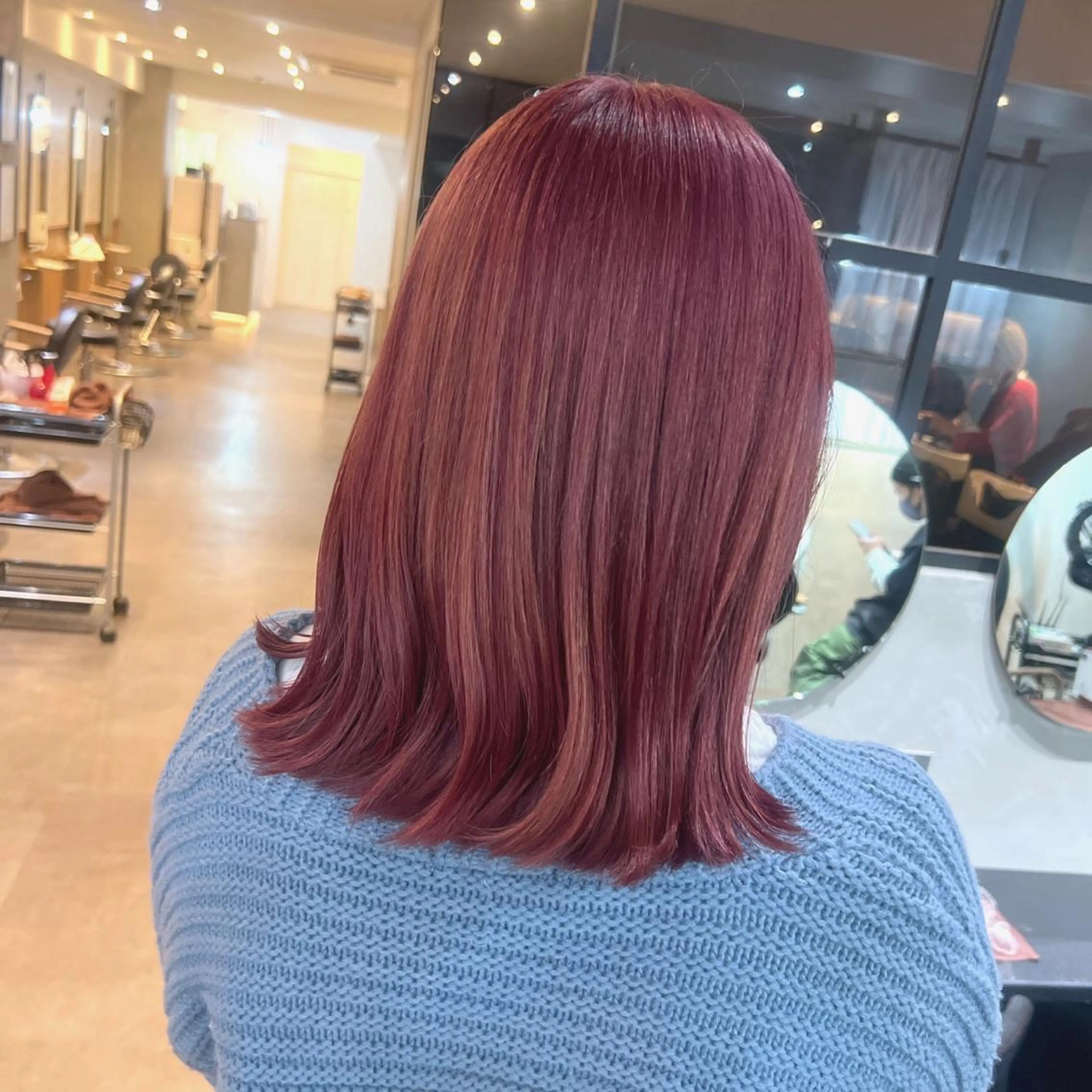 カラー ピンクカラー バイオレットカラー La fith hair arts 吉祥寺店所属・ブリーチなしカラー✨ ダブルカラー✨ワタベのヘアスタイル