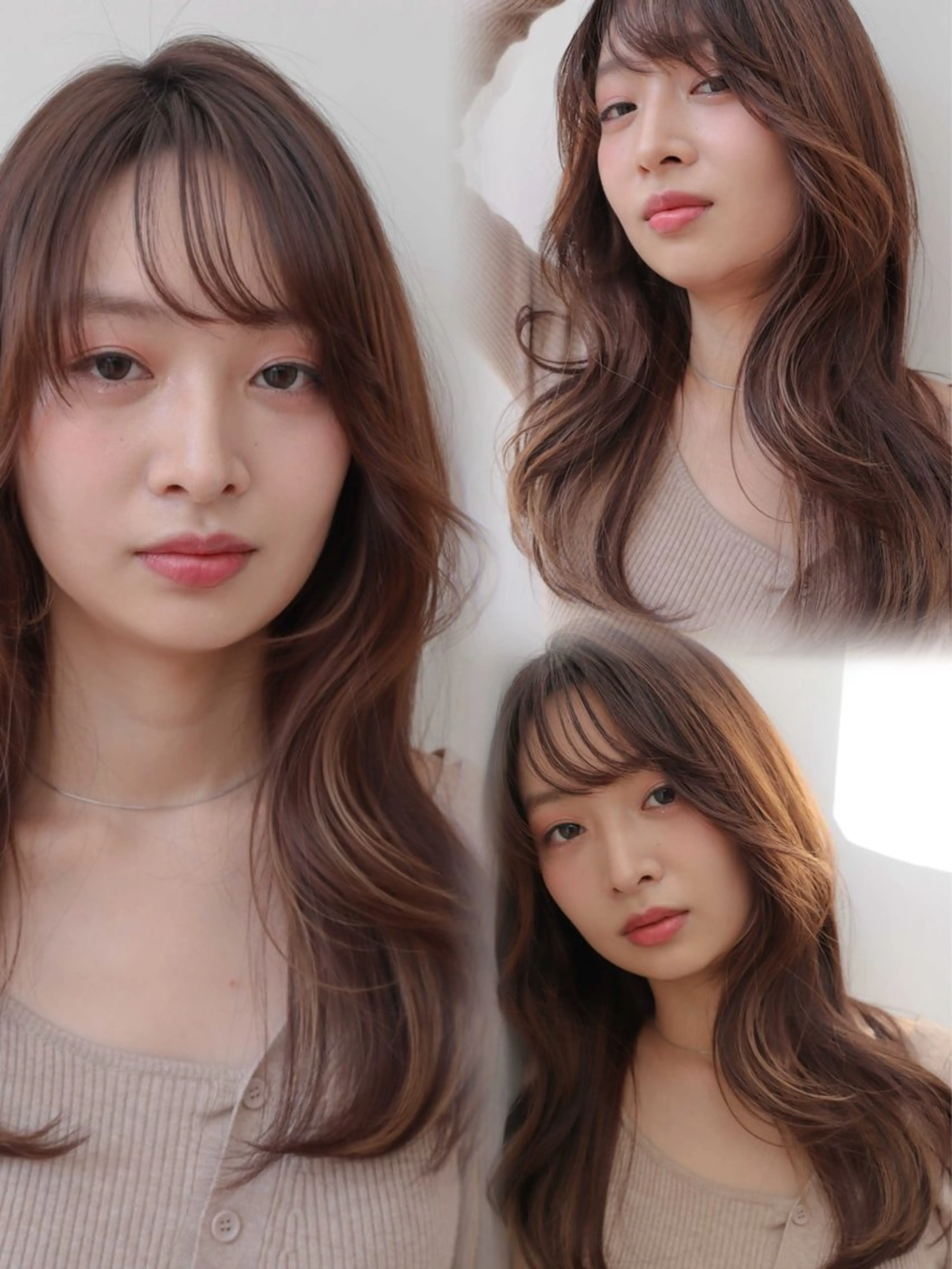 ロング カラー ハイライトカラー ハイライト カット ヘアカラー レイヤーカット ♥kanaのヘアスタイル