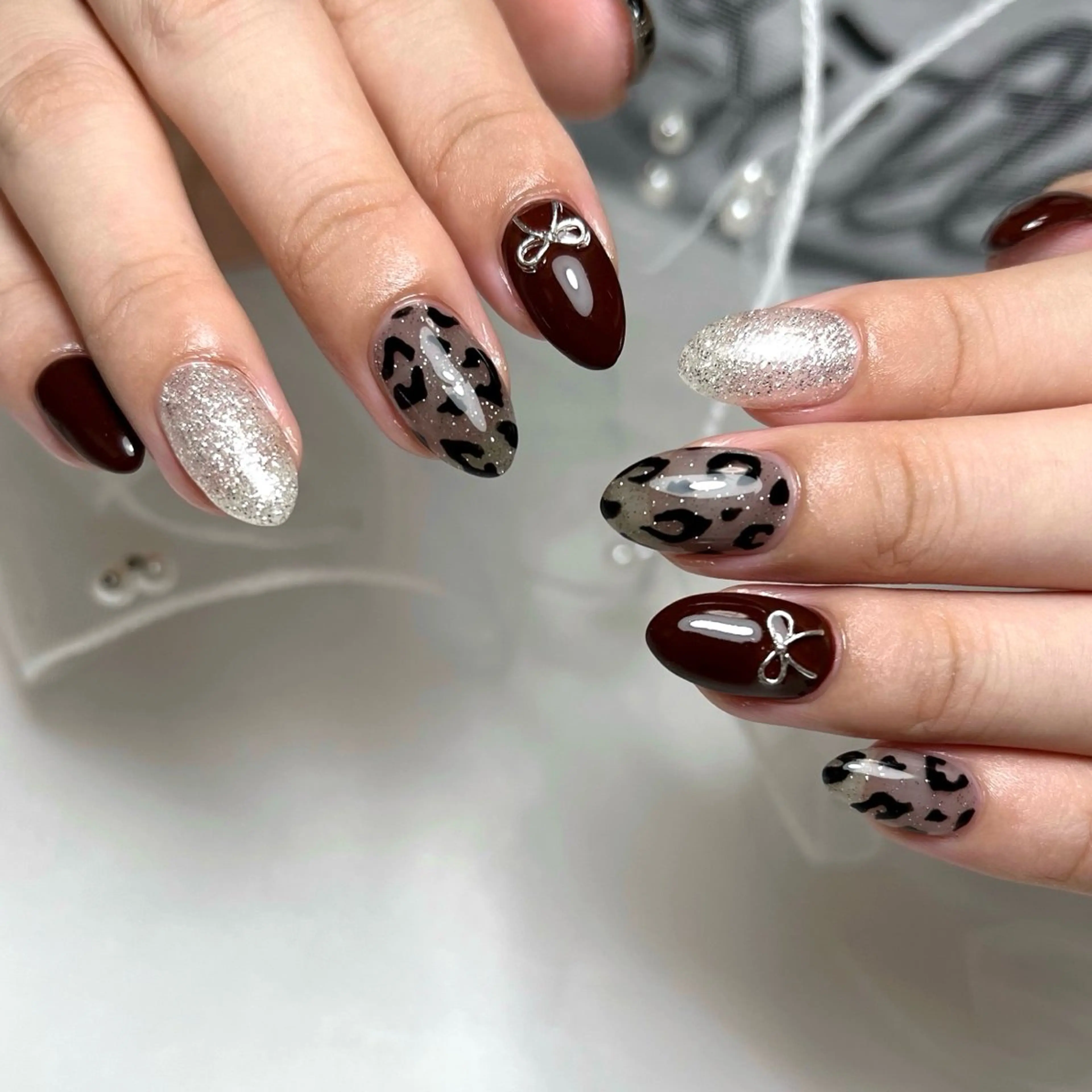 ネイル アニマル柄 持ち込み ハンドネイル Salon_ a.nailのネイルデザイン