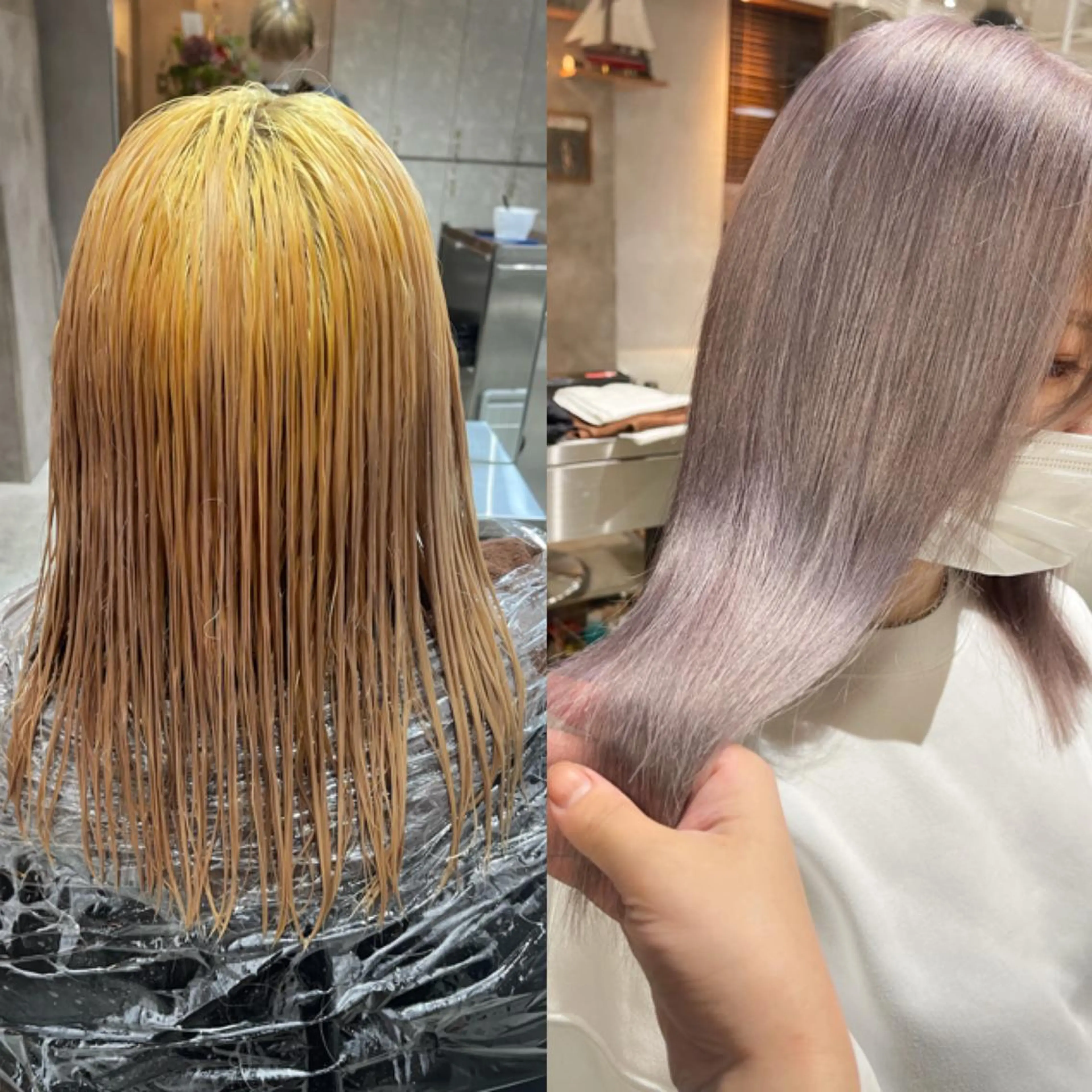 ミディアム LAME所属・RU NAのヘアスタイル
