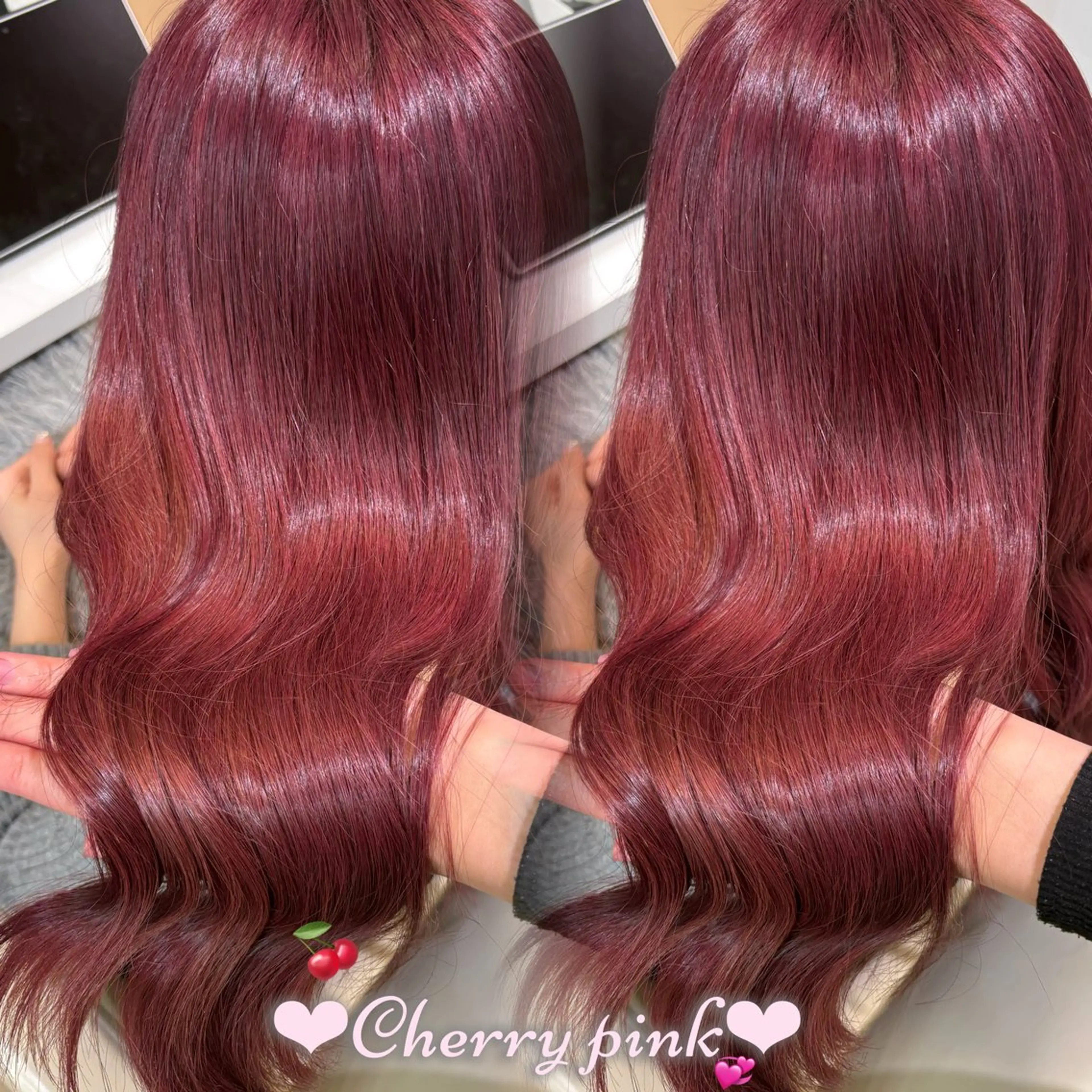 ロング カラー ピンクカラー ヘアカラー トリートメント 新宿/透明感カラー /韓国ヘアKANA♡のヘアスタイル