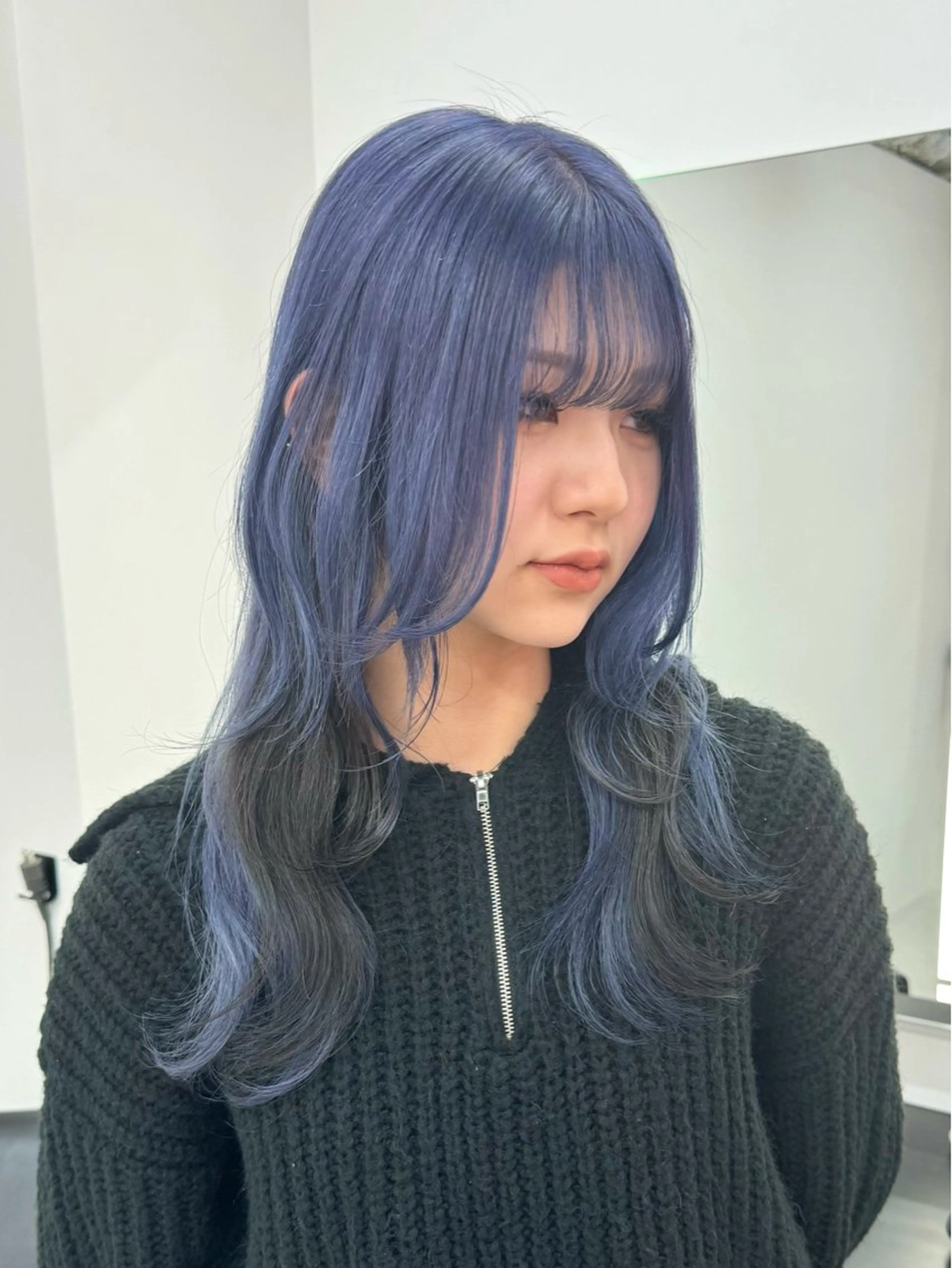 ロング カラー ブリーチ ダブルカラー ロング トリートメント EGO池袋所属・池袋/カラー/ shuのヘアスタイル