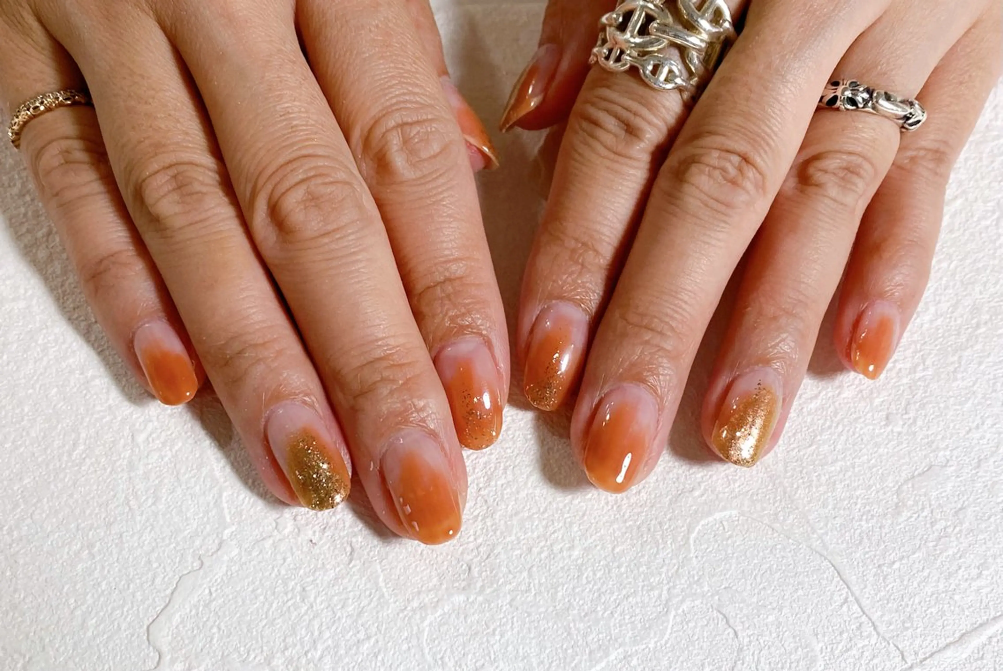 ネイル オーロラネイル フットネイル フレンチネイル ジェルネイル 韓国ネイル ハンドネイル kiki nail たまプラーザのネイルデザイン