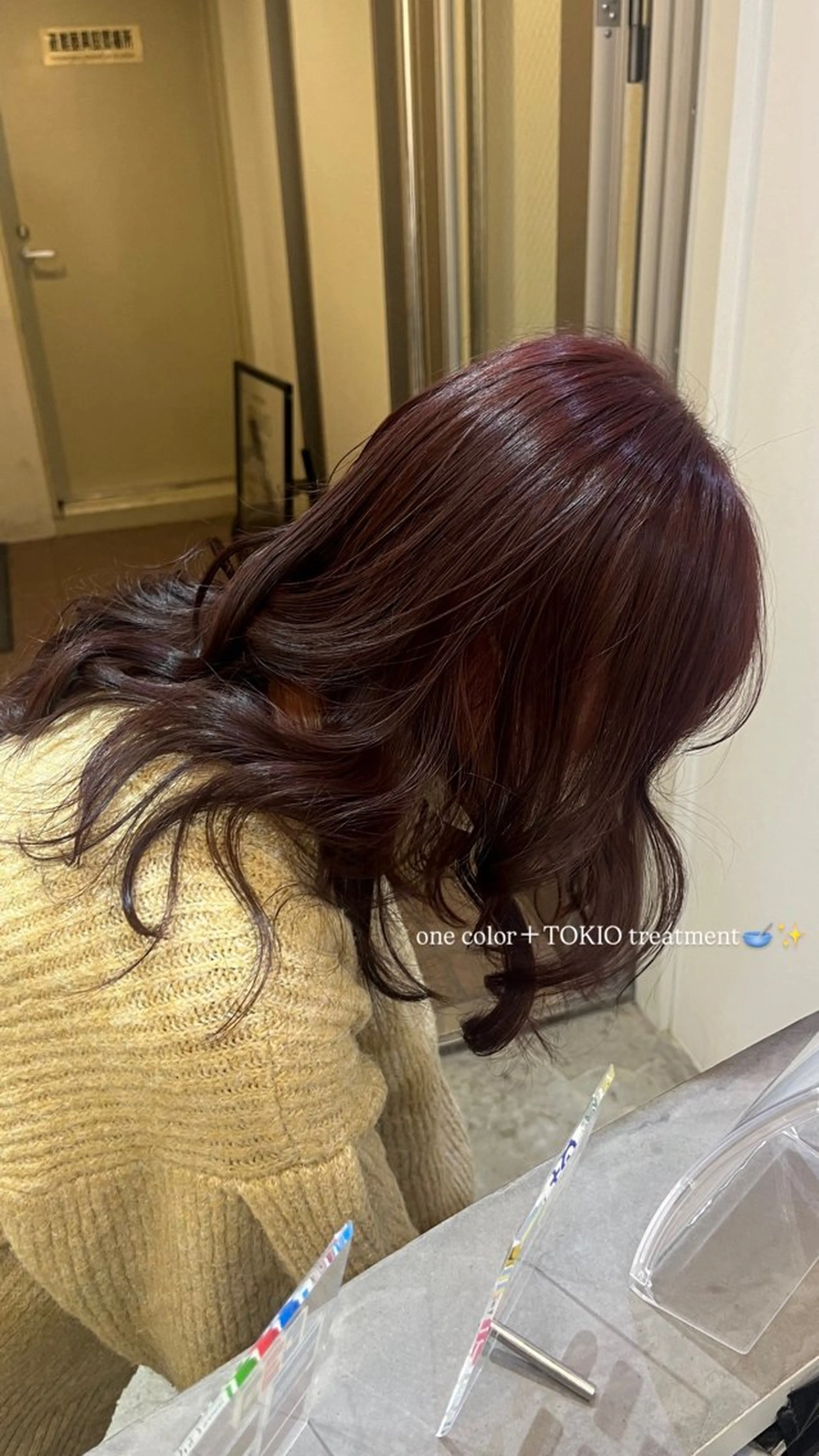 カラー morita yunaのヘアスタイル