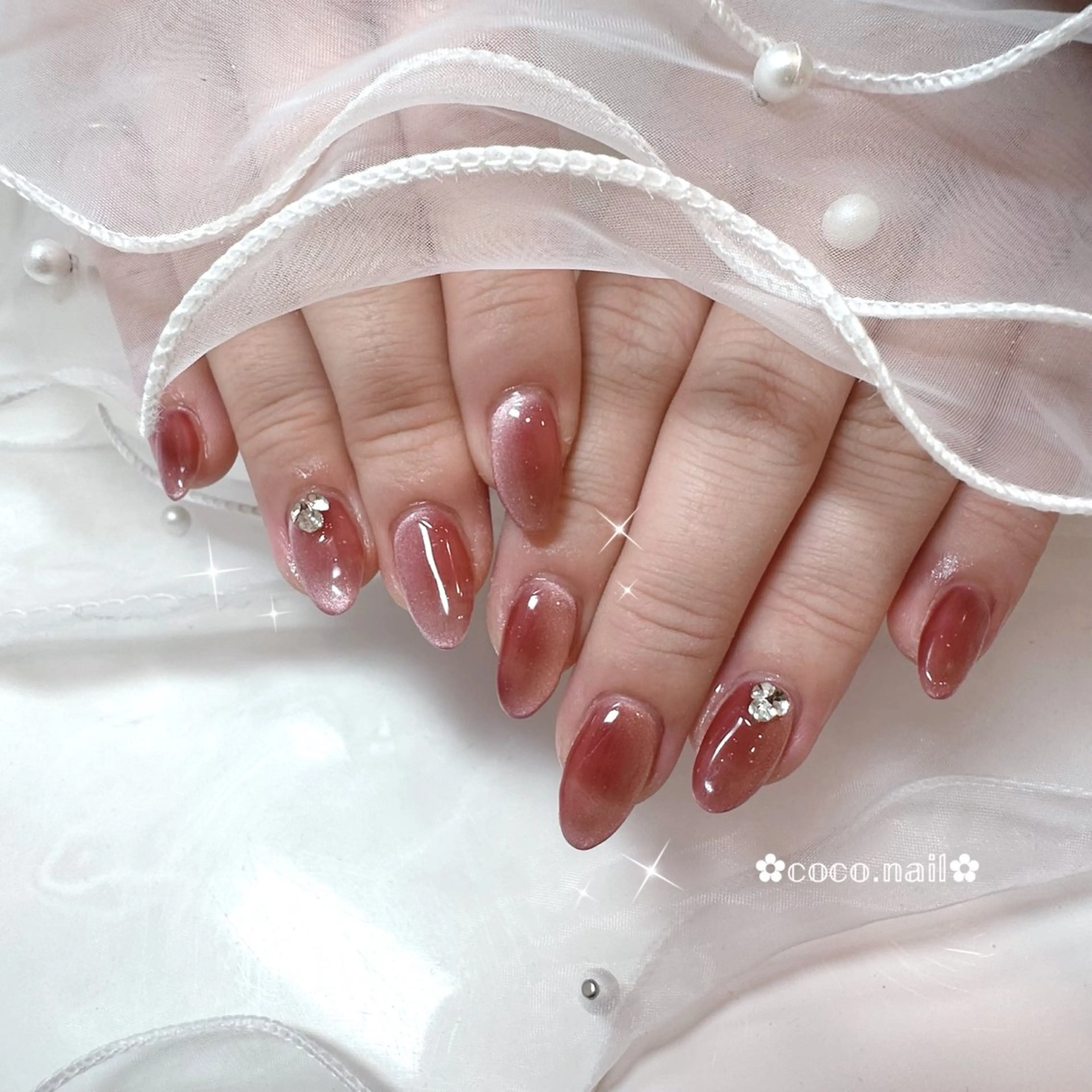 ネイル lili.nail y2k/ワンホンのネイルデザイン