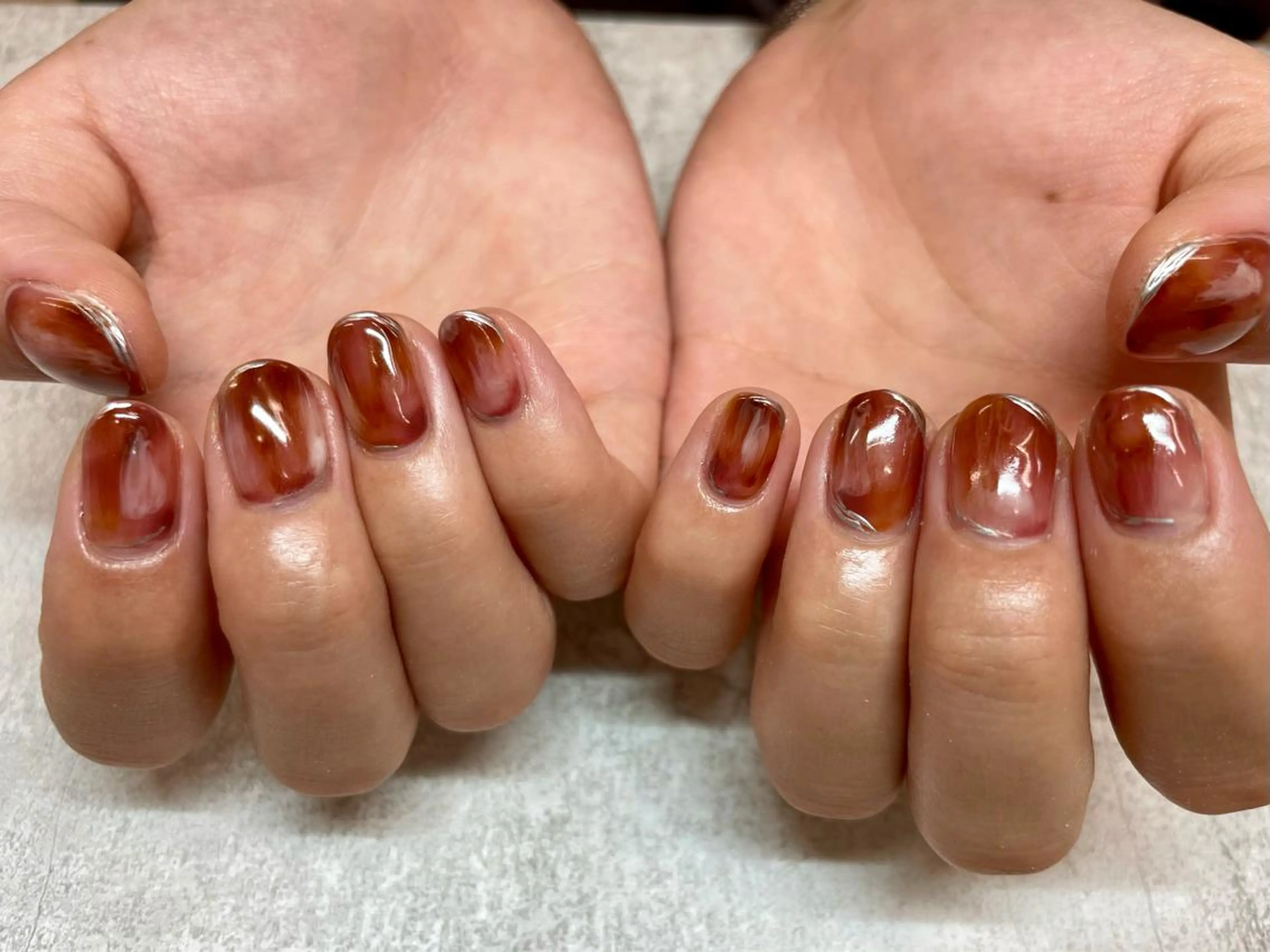 ネイル 持ち込み ニュアンスネイル nail salon  Aym所属・nail salon Aymのネイルデザイン