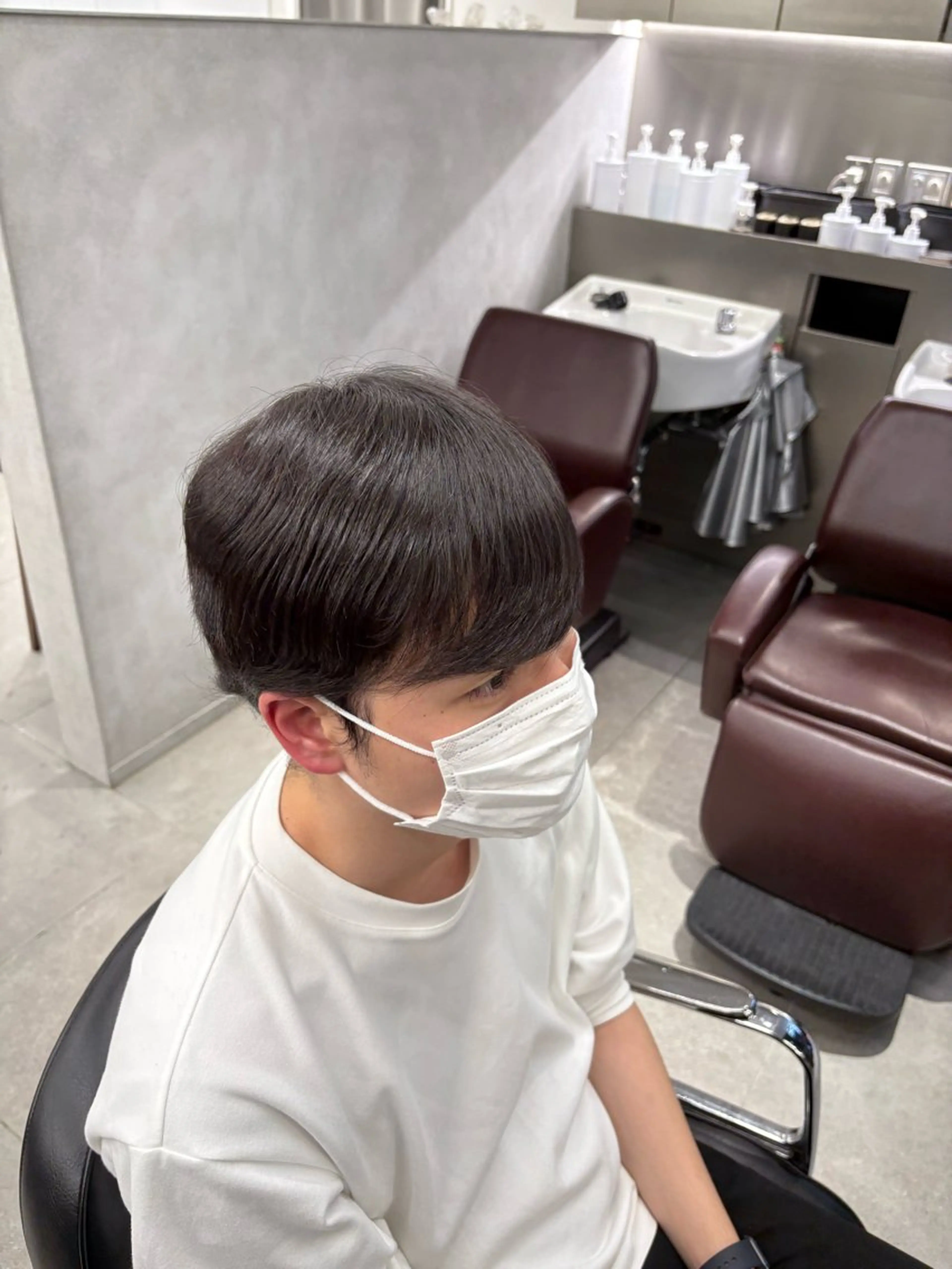 ショート パーマ メンズ メンズパーマ ストレートパーマ 與那嶺 紘のヘアスタイル