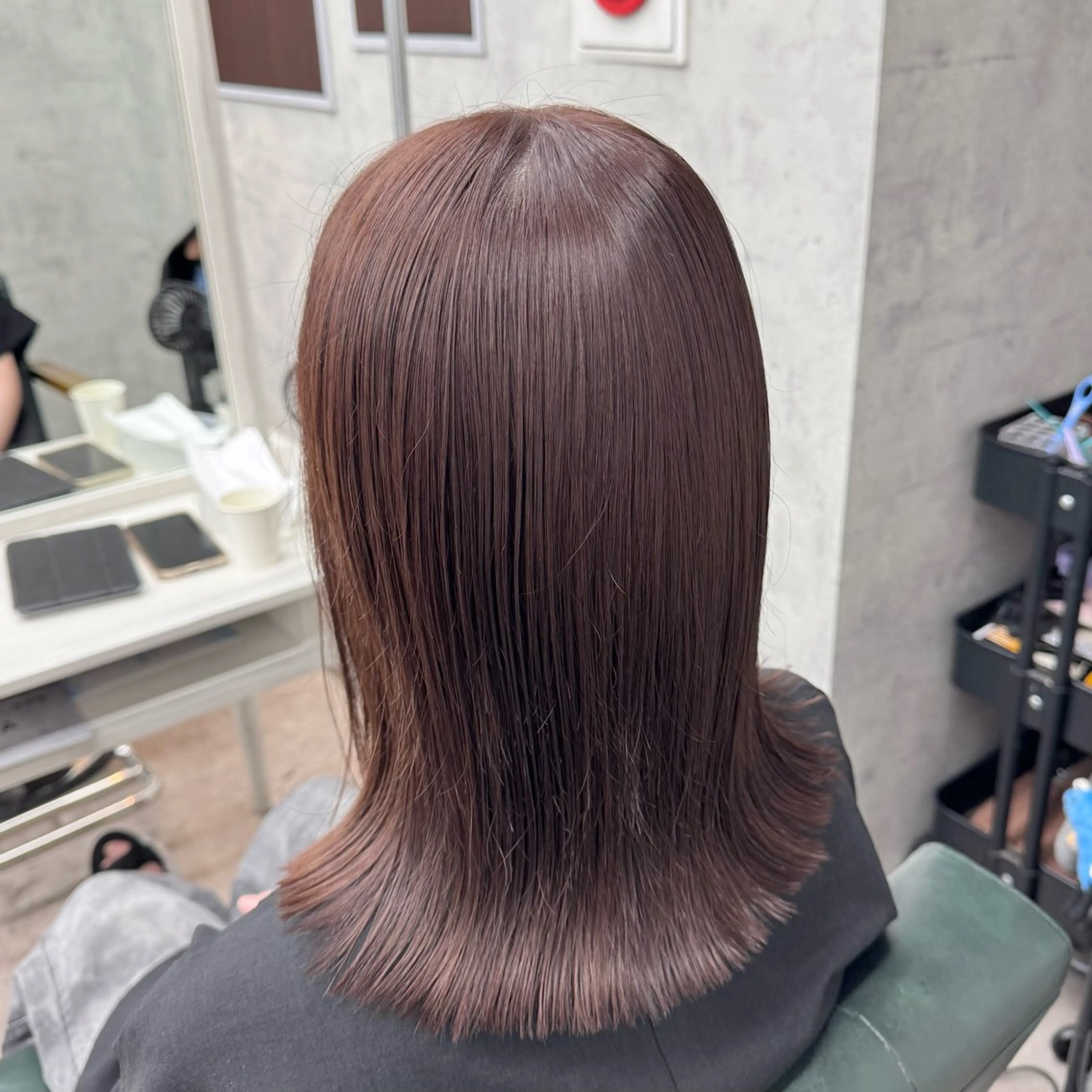 セミロング カラー カット ヘアカラー トリートメント JUNSHIN🦋 ヘアセット／カラーのヘアスタイル