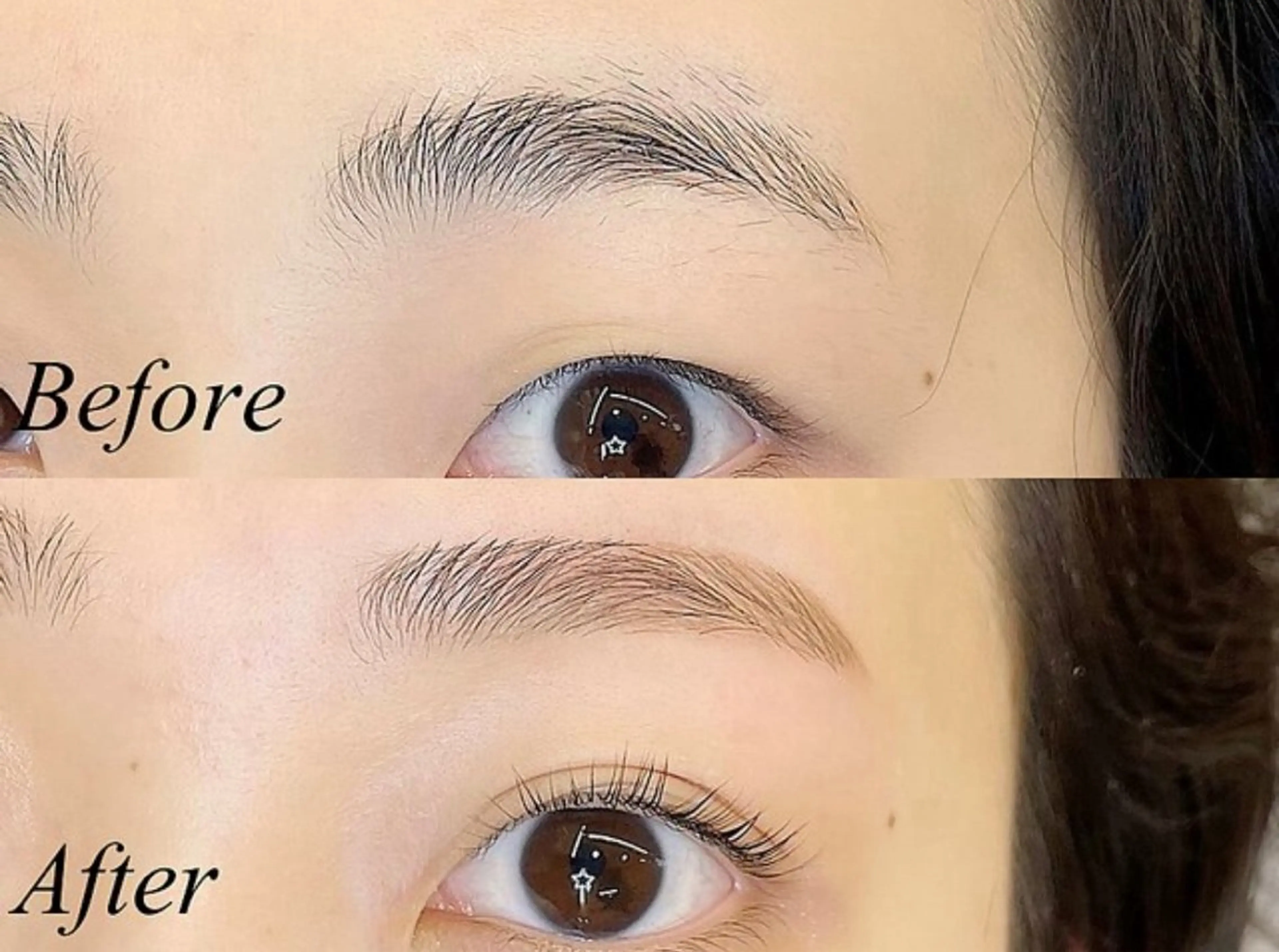 《ツルツル美顔💆🏻‍♀️》美眉アイブロウWAX+顔WAX脱毛1パーツ(メイク込)の写真