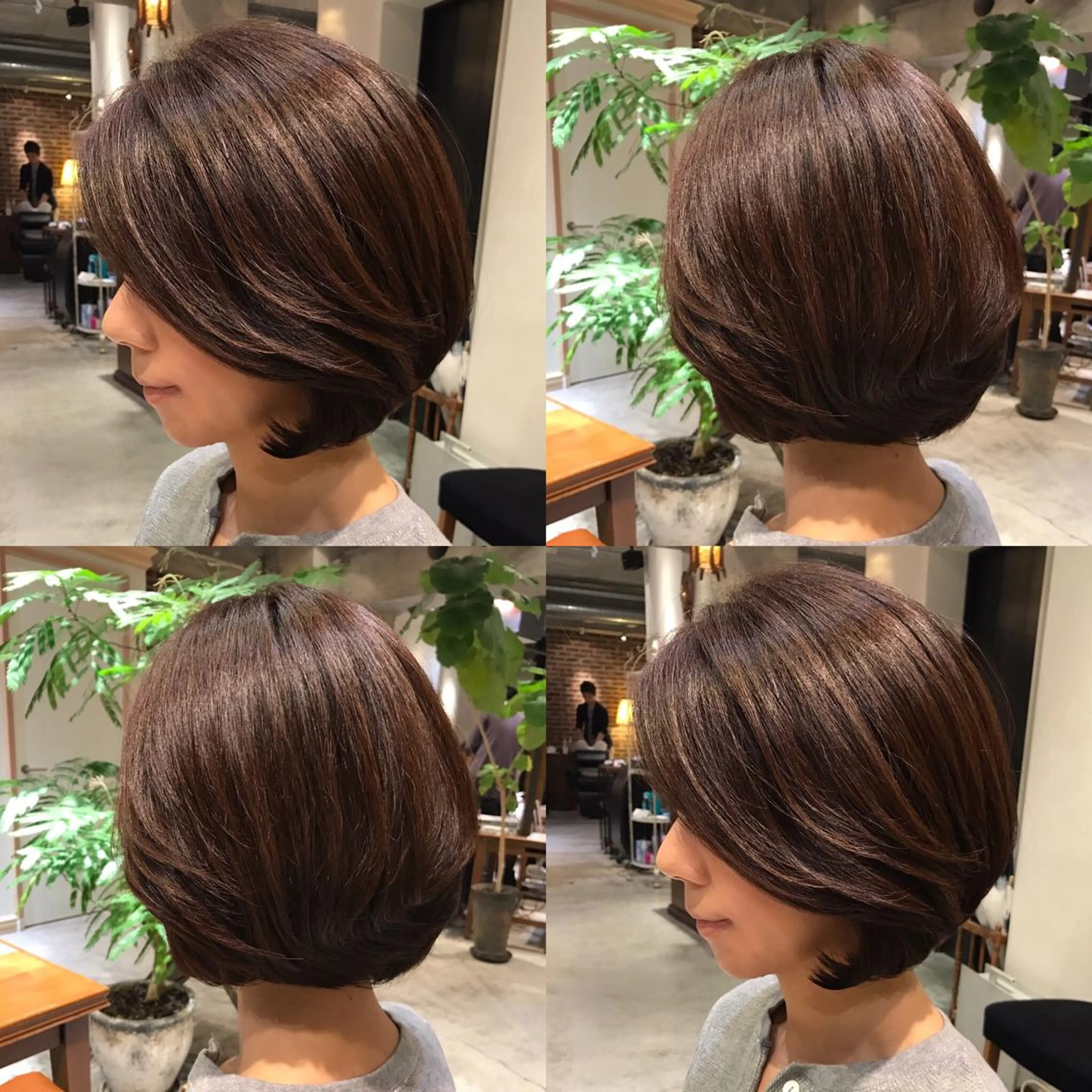 ミディアム カラー ヘアアレンジ グラデーションカラー ボブ SALOWIN銀座VORT所属・小林 佳祐のヘアスタイル