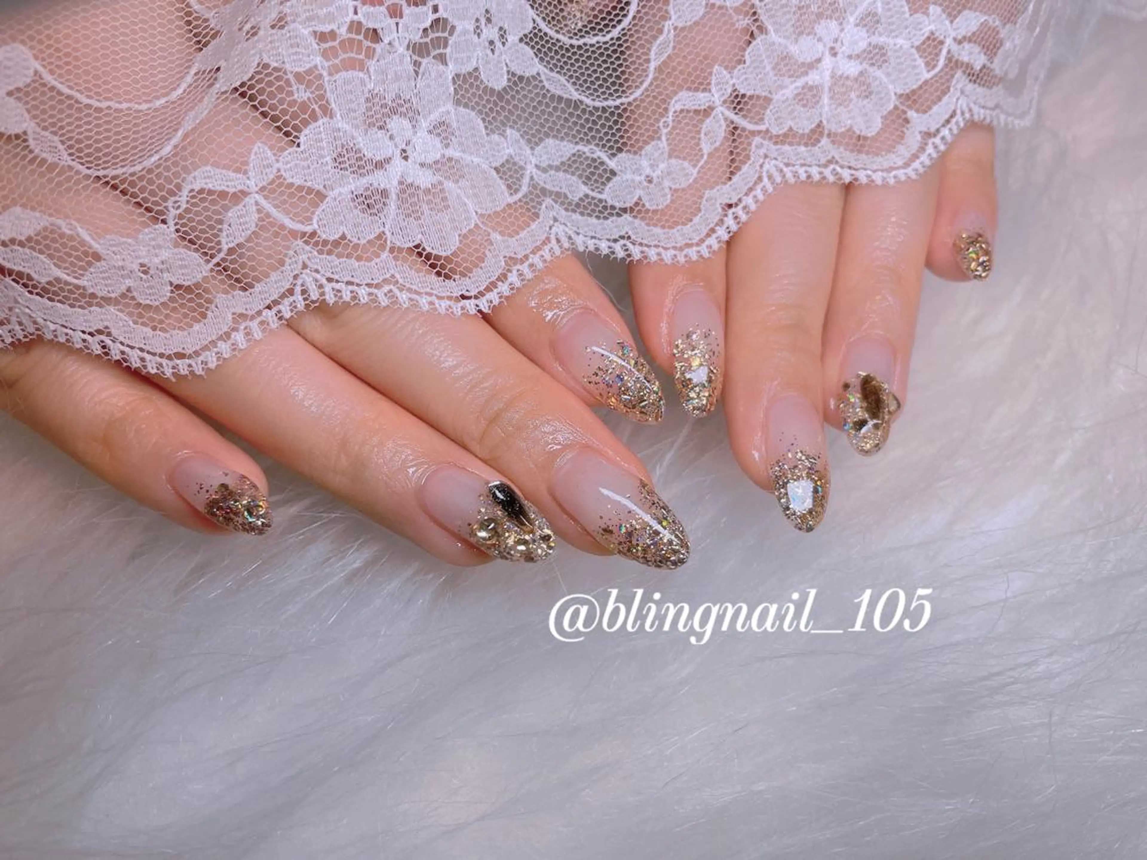 ネイル 23時まで❤︎韓国、 ワンホンネイルのネイルデザイン