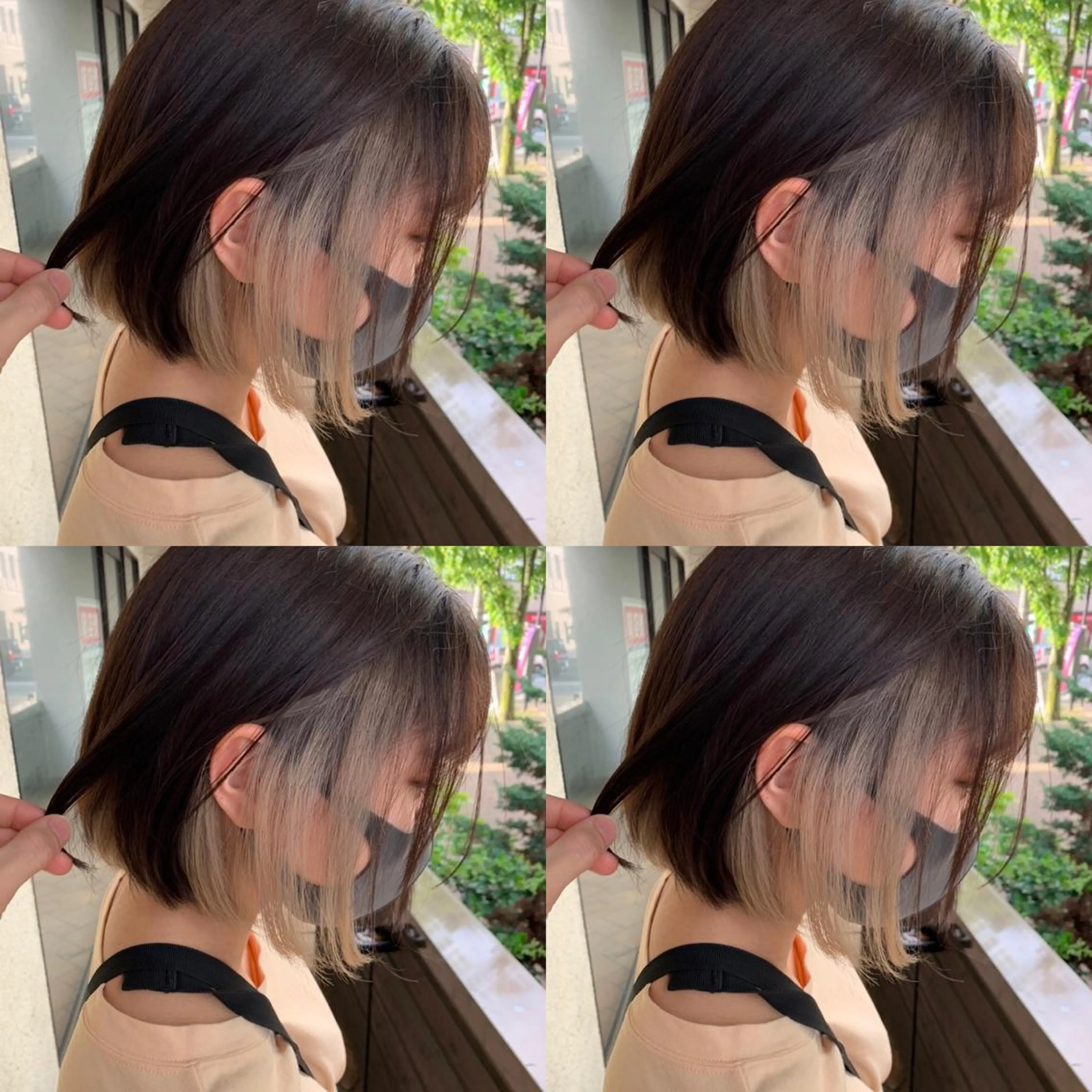 ショート カラー ヘアカラー トリートメント アブアイ所属・艶髪・酸性ストレート フリツのヘアスタイル